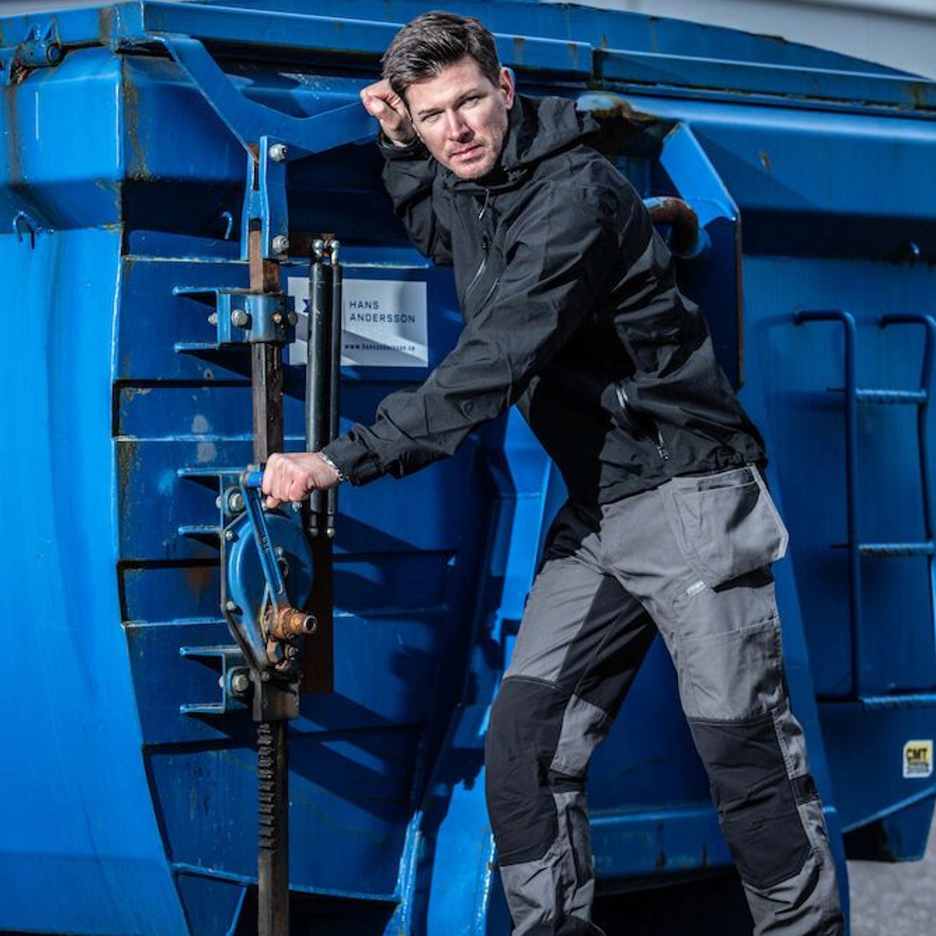 Штани Projob 3520 зі сітловідбиваючими елементами - Сірий / чорний / 100