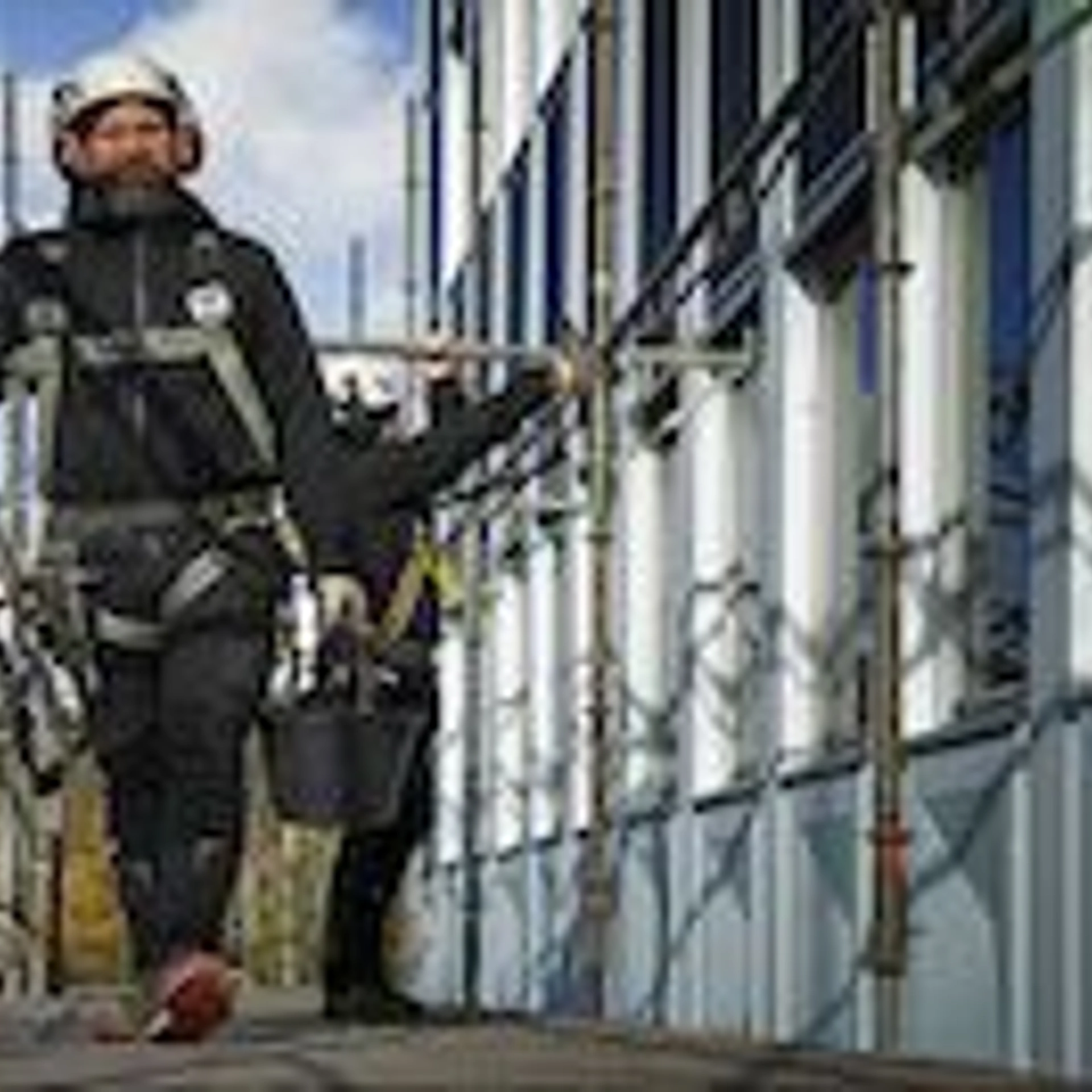 Штани Projob 5550 Stretch зі світловідбиваючими елементами - Чорний / 100