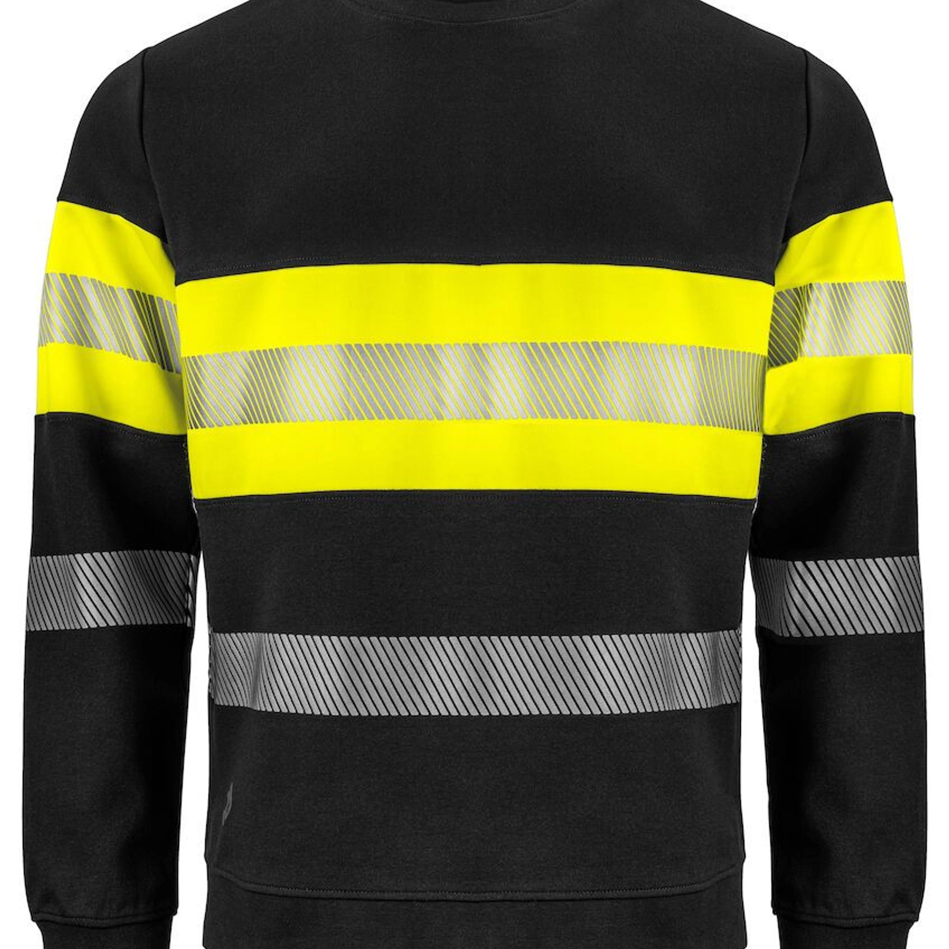 Світшот Projob 6129 EN ISO 20471, class 1 - Жовтий / чорний / 3XL