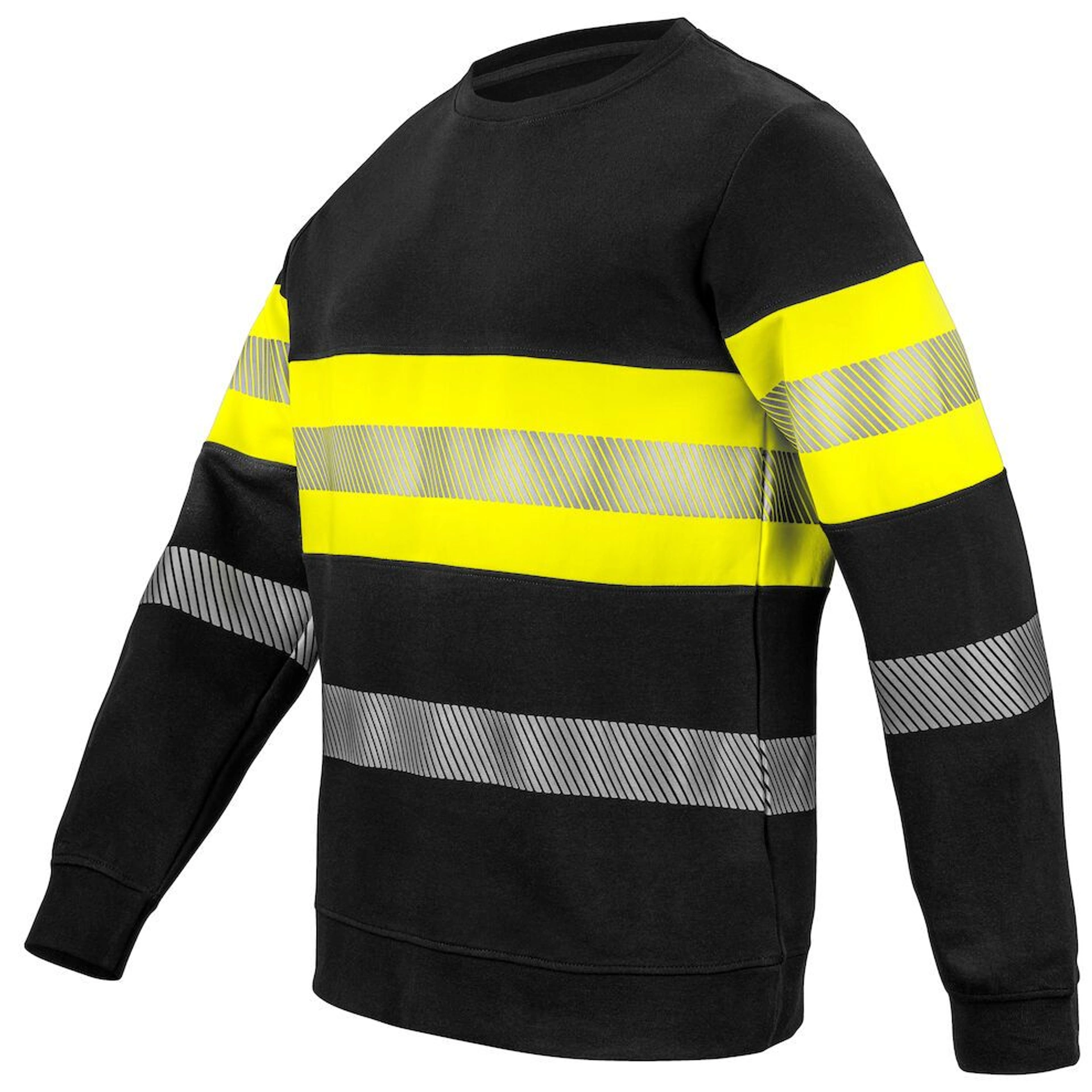 Світшот Projob 6129 EN ISO 20471, class 1 - Жовтий / чорний / 3XL