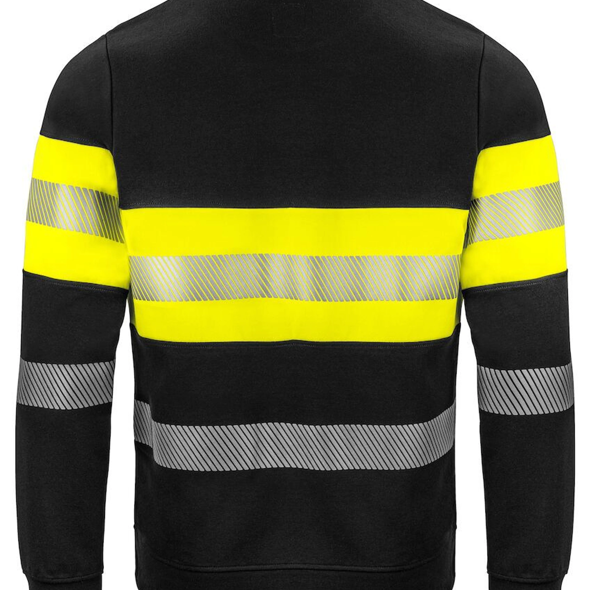 Світшот Projob 6129 EN ISO 20471, class 1 - Жовтий / чорний / 3XL