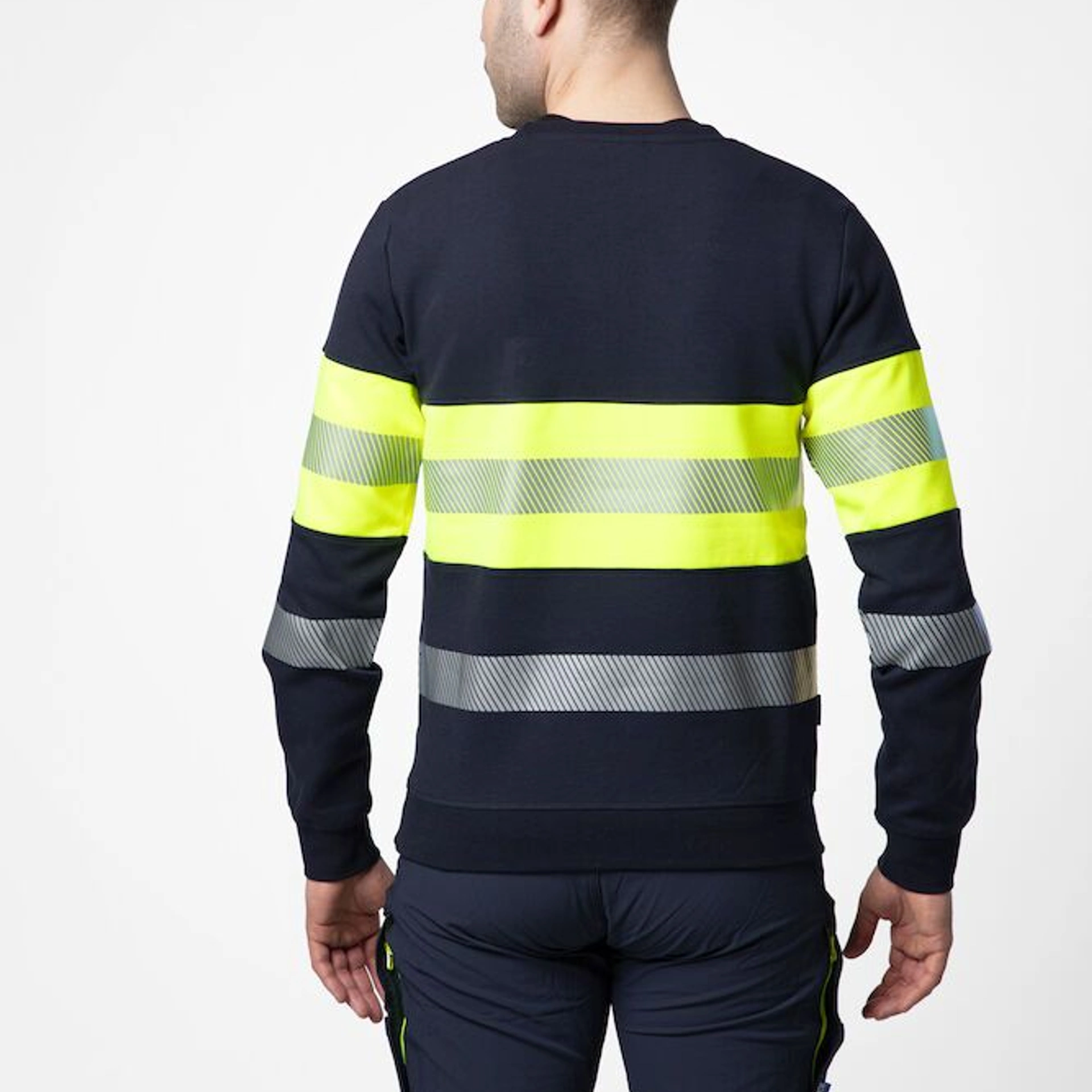 Світшот Projob 6129 EN ISO 20471, class 1 - Жовтий / чорний / 3XL
