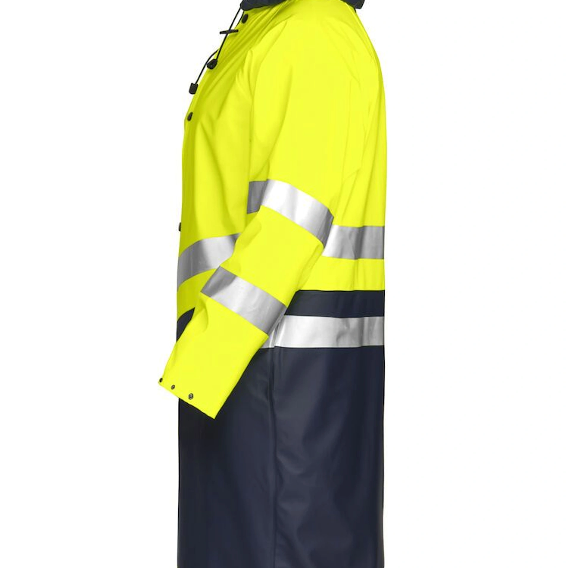 Дощовик Projob 6403 EN ISO 20471, class 3 - Жовтий / темно-синій / 3XL