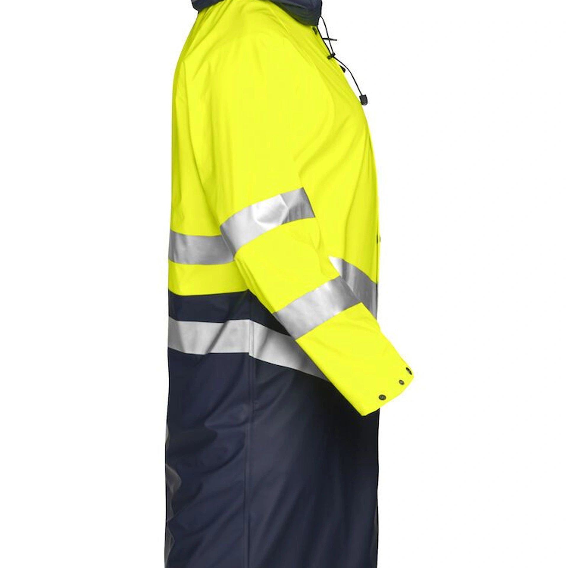 Дощовик Projob 6403 EN ISO 20471, class 3 - Жовтий / темно-синій / 3XL