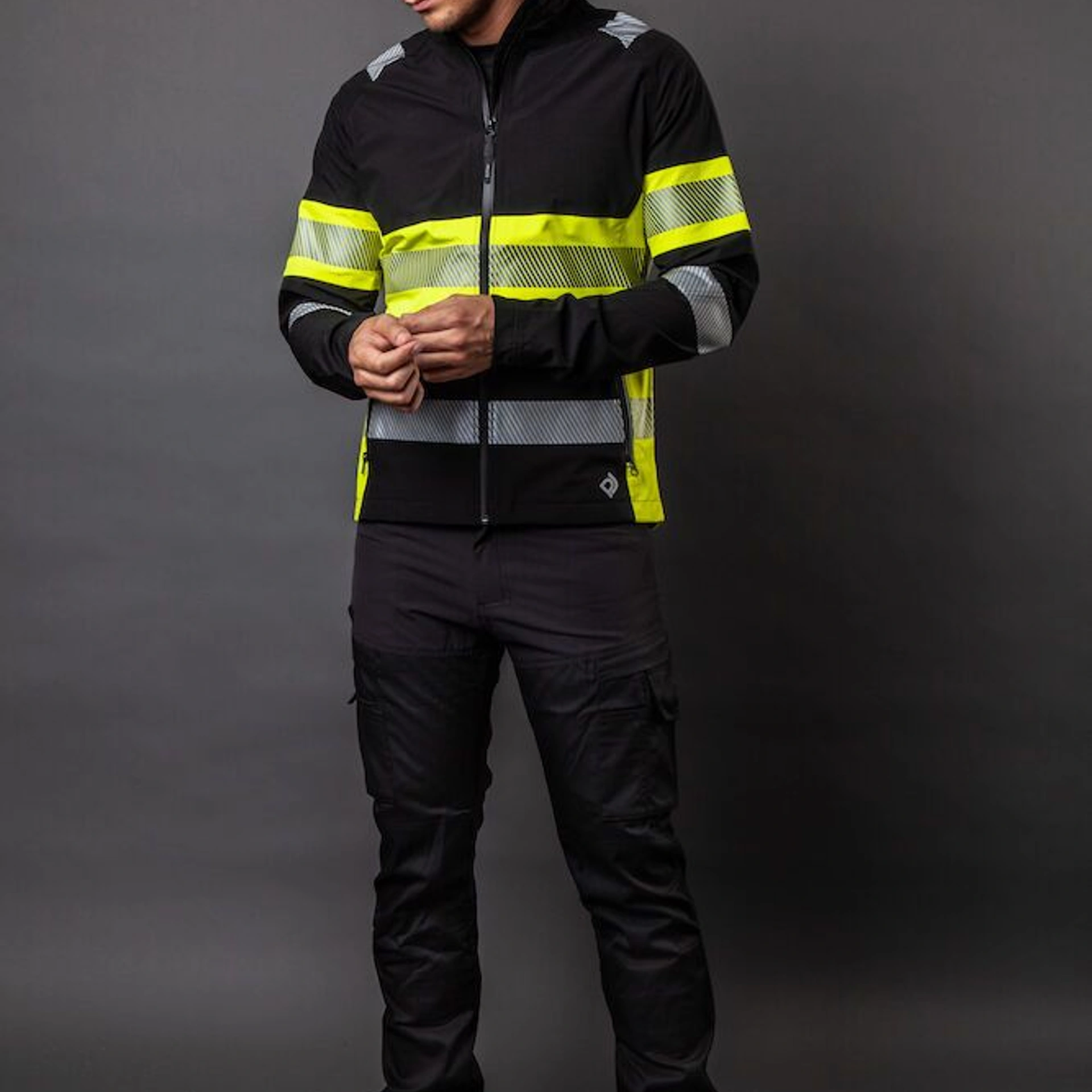 Куртка Projob 6442 EN ISO 20471, class 1 - Жовтий / чорний / 3XL