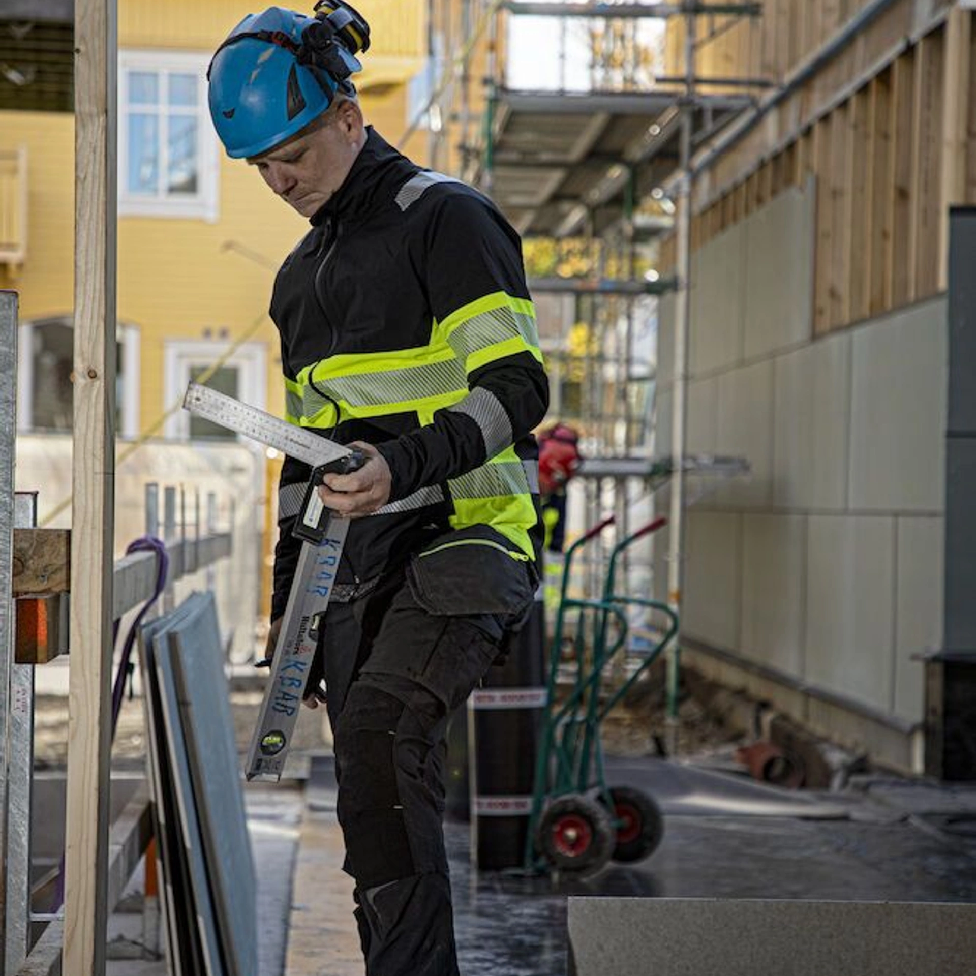 Куртка Projob 6442 EN ISO 20471, class 1 - Жовтий / чорний / 3XL