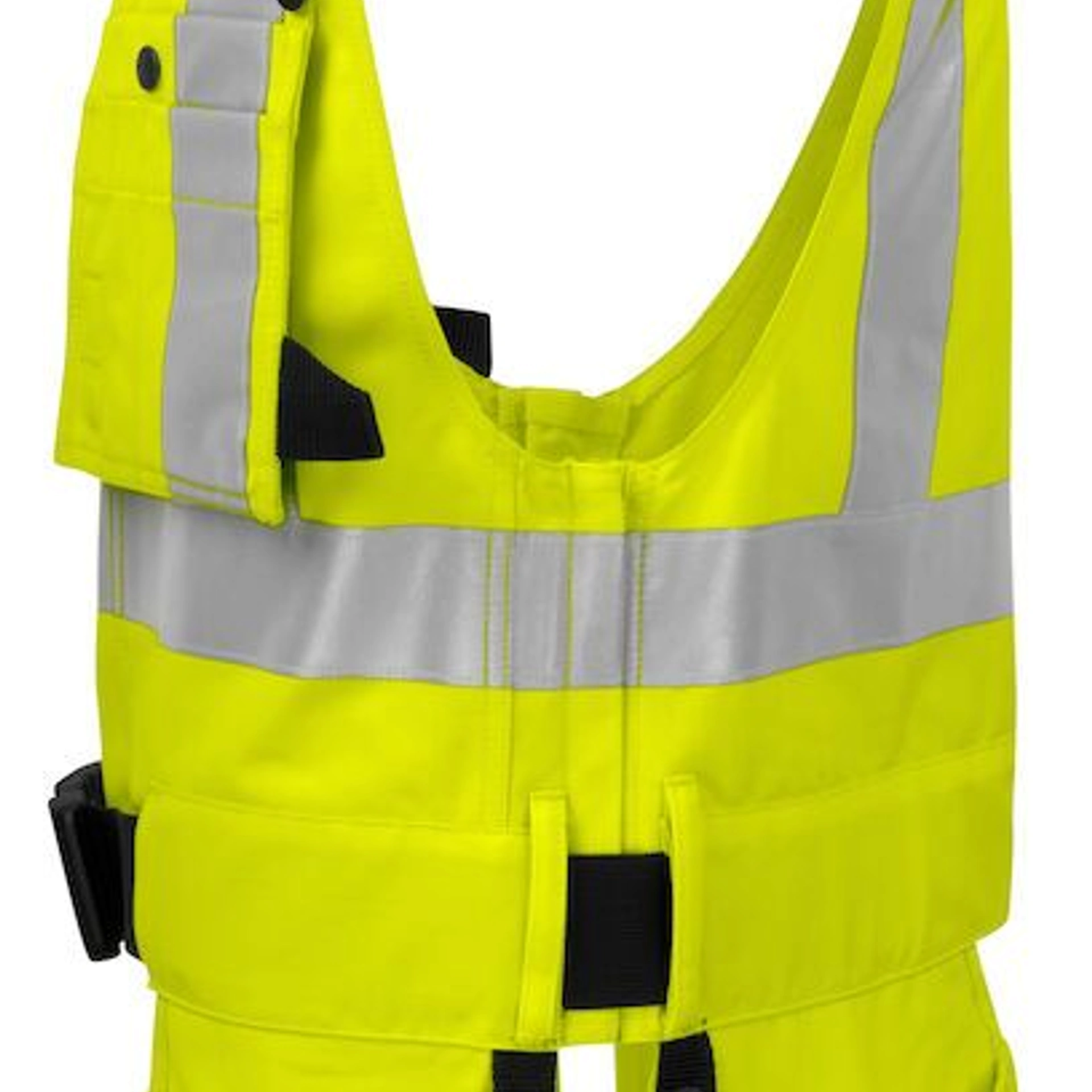 Жилет Projob 6704 EN ISO 20471, class 2 - Жовтий / темно-синій / 3XL