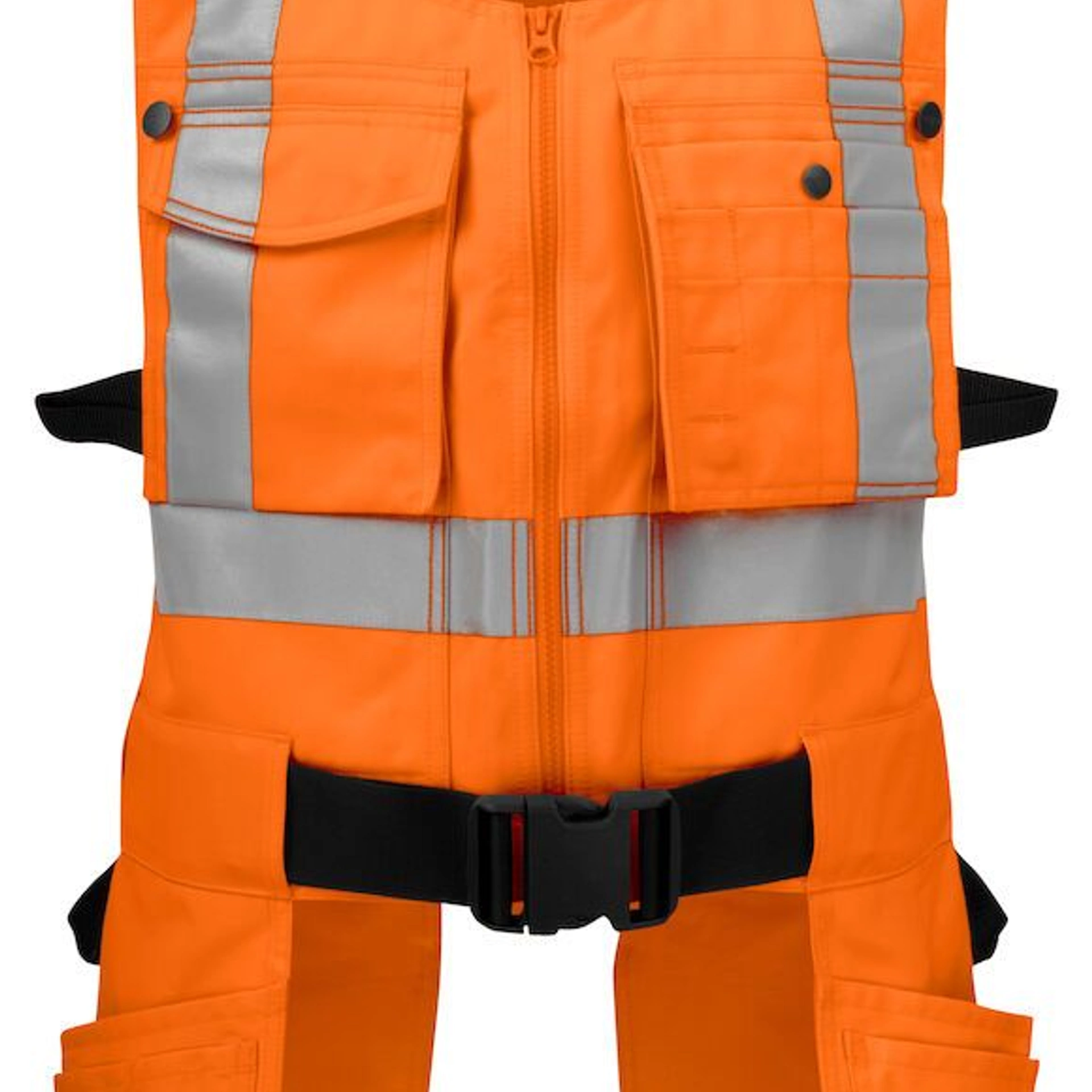 Жилет Projob 6704 EN ISO 20471, class 2 - Помаранчевий / чорний / 3XL
