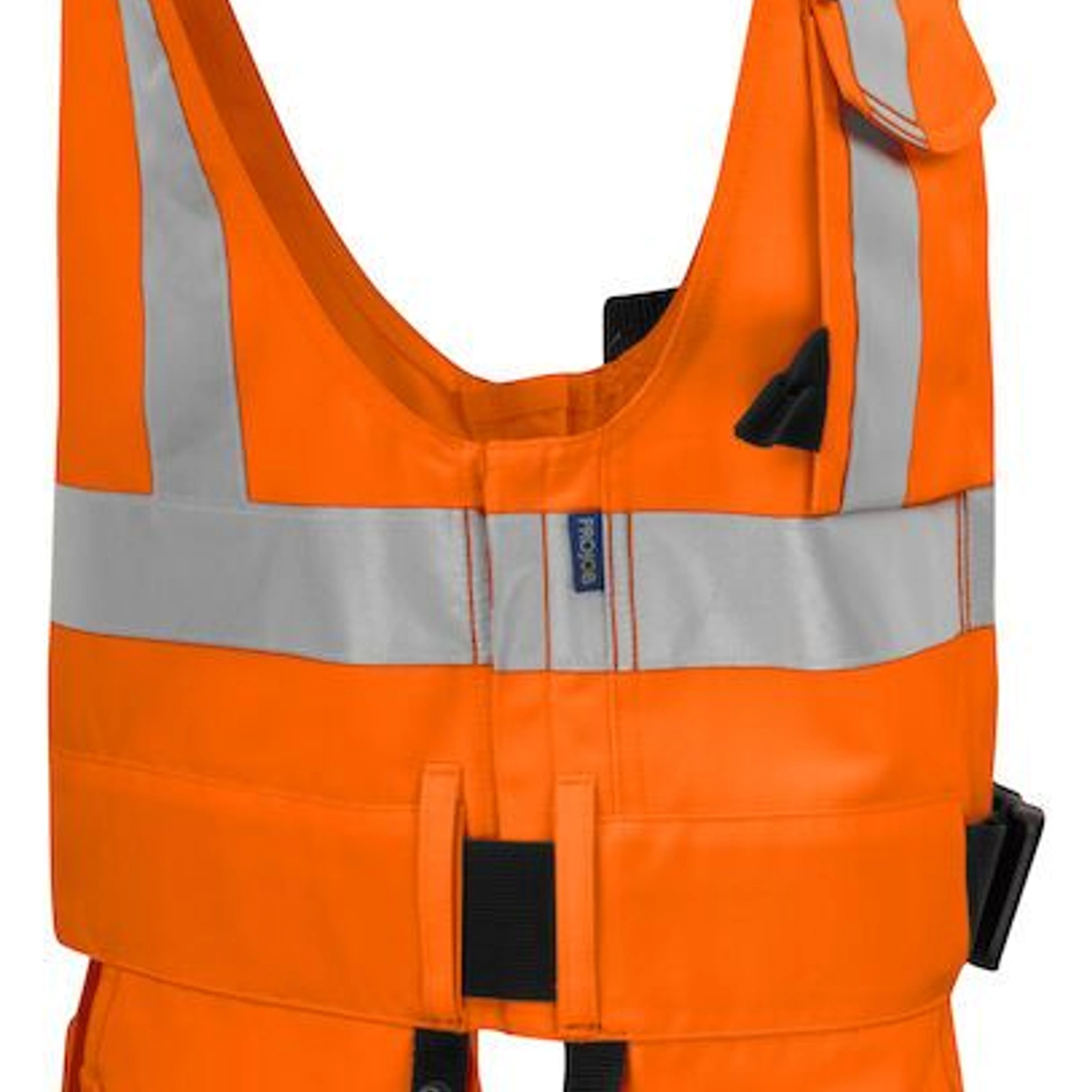 Жилет Projob 6704 EN ISO 20471, class 2 - Помаранчевий / чорний / 3XL