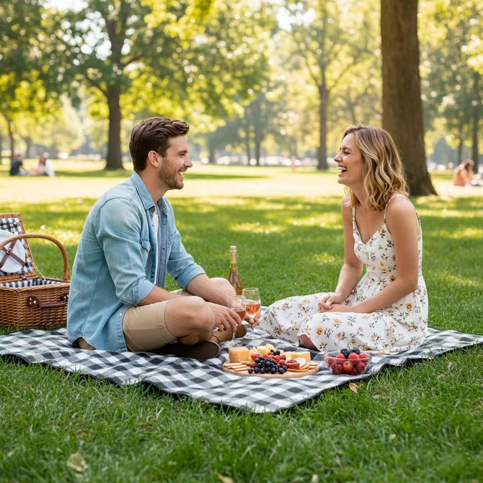 Плед флісовий двосторонній Soft Me Picnic 130х180см - Сірий / чорний / білий