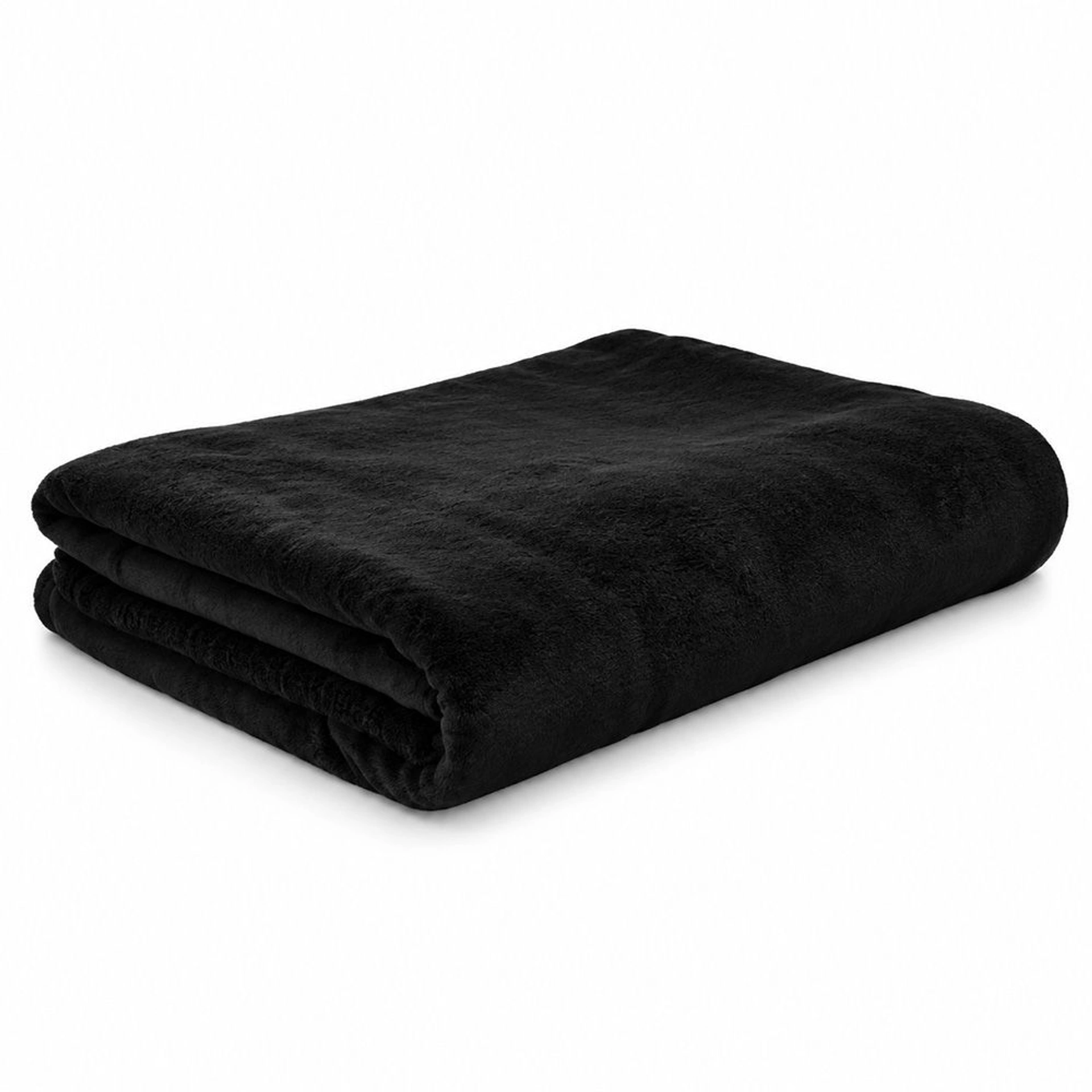 Плед флісовий Soft Me Fancy 130х180см в подарунковій упаковці - Чорний