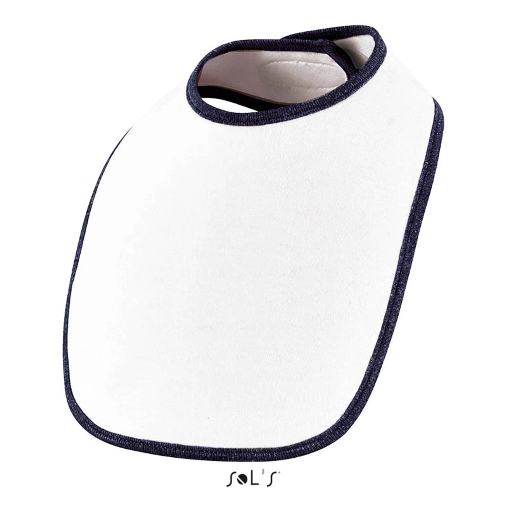 Нагрудник дитячий SOL'S Babib - Білий / насичений темно-синій