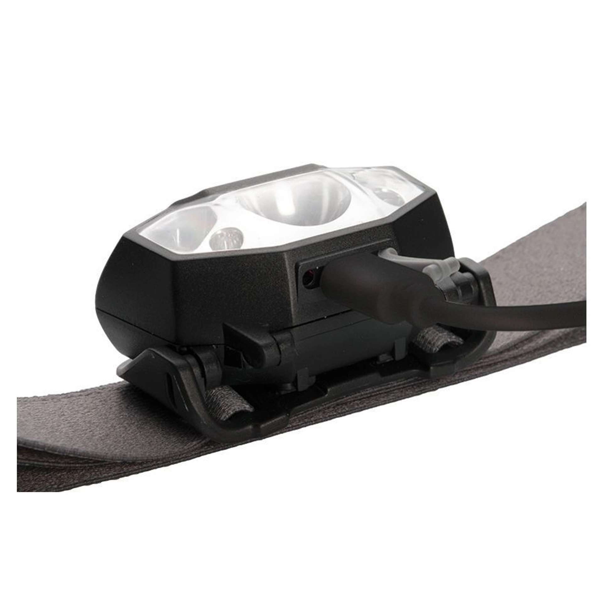 Ліхтарик налобний акумуляторний Schwarzwolf Mino з XPE LED - Сірий
