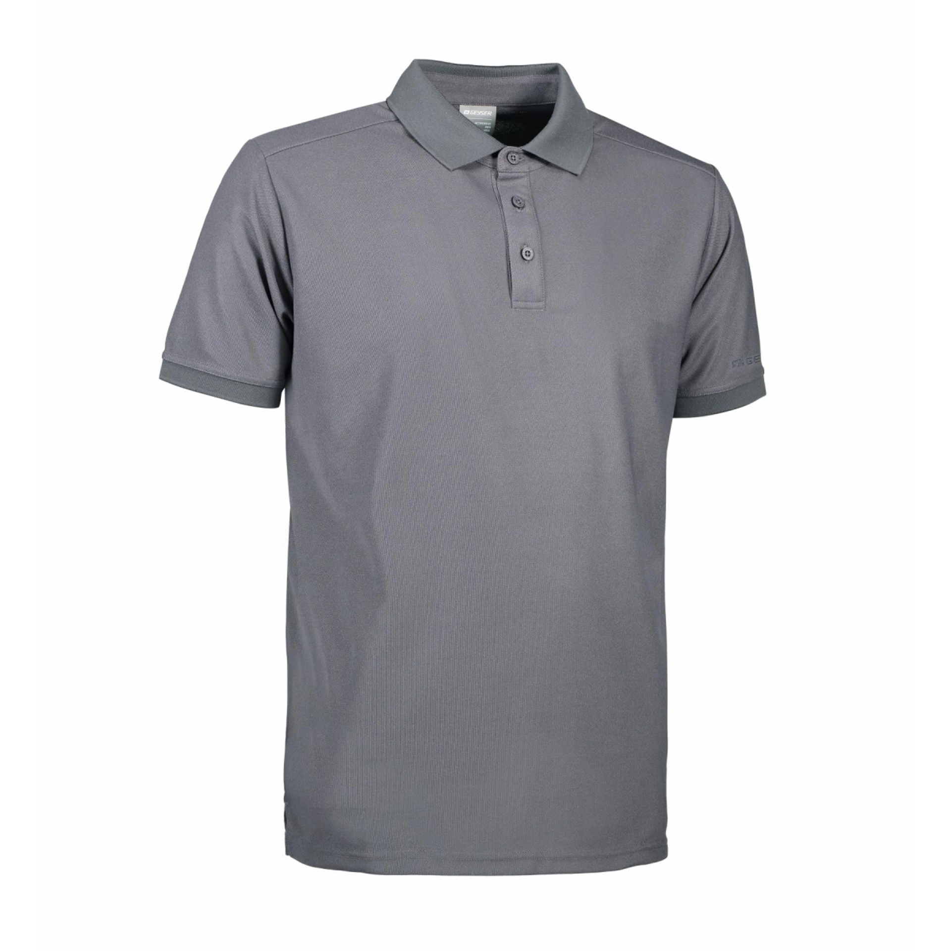 Футболка поло чоловіча Geyser - Сріблясто-сірий / 3XL