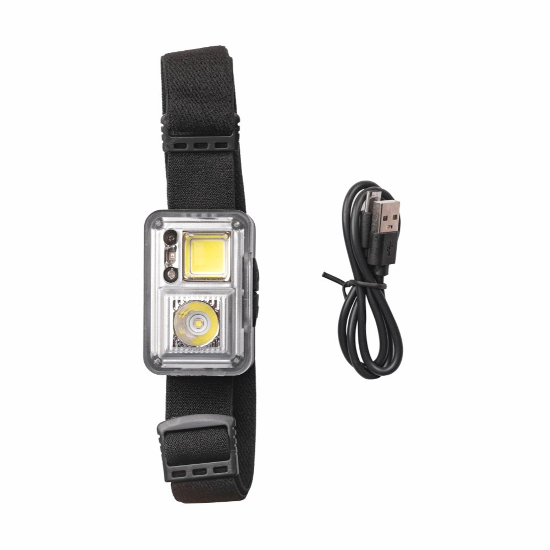 Ліхтарик налобний акумуляторний TheGeneral Gaily з XPG/COB/RED SMD light - Чорний