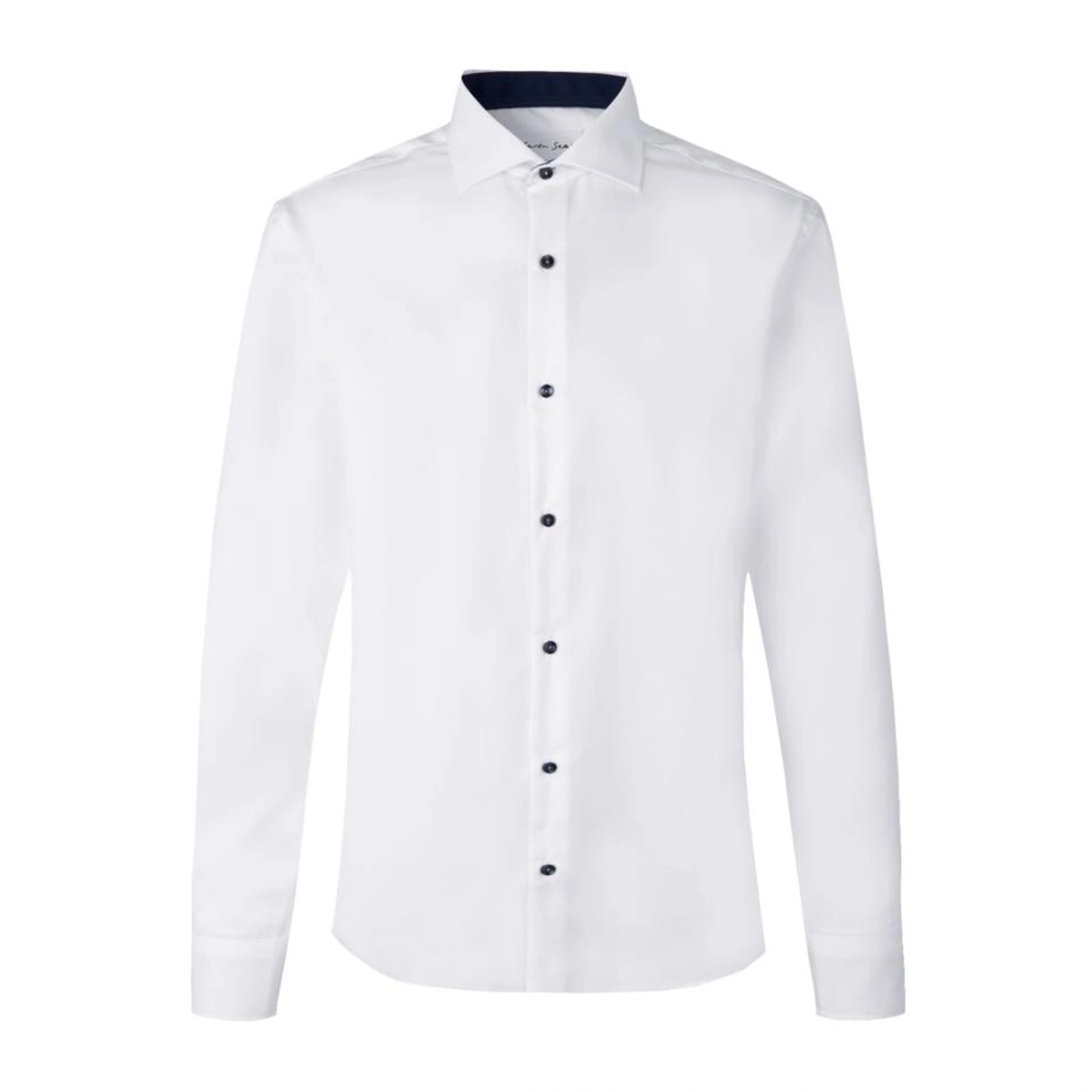 Сорочка чоловіча Seven Seas Fine Twill Virginia Modern Fit - Білий / 2XL