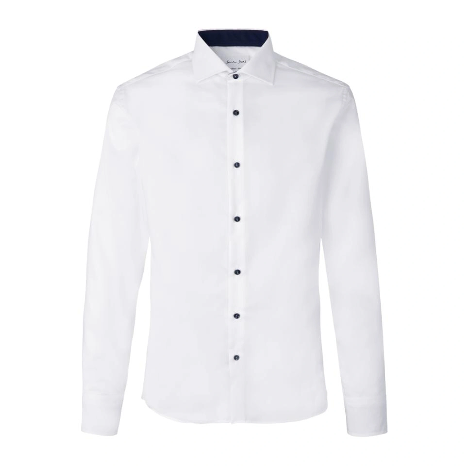 Сорочка чоловіча Seven Seas Fine Twill Virginia Slim Fit - Білий / 2XL