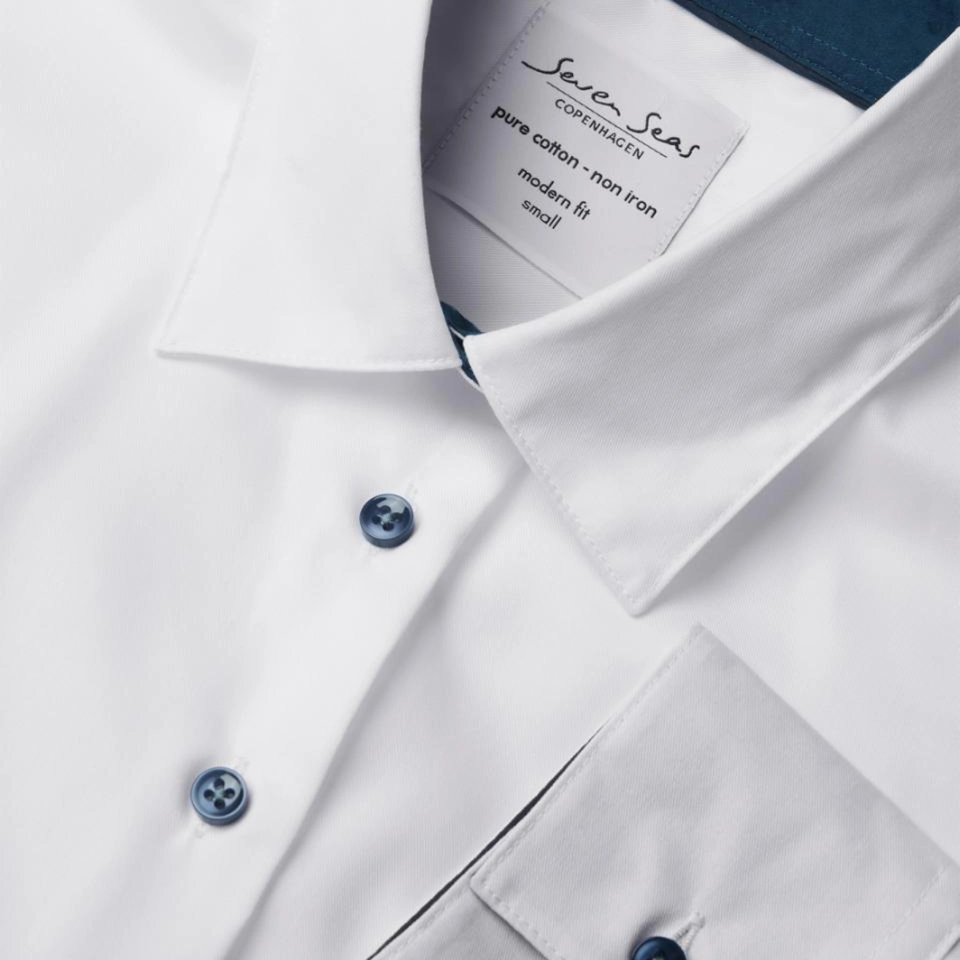 Сорочка жіноча Seven Seas Fine Twill Virginia Modern Fit - Білий / 2XL