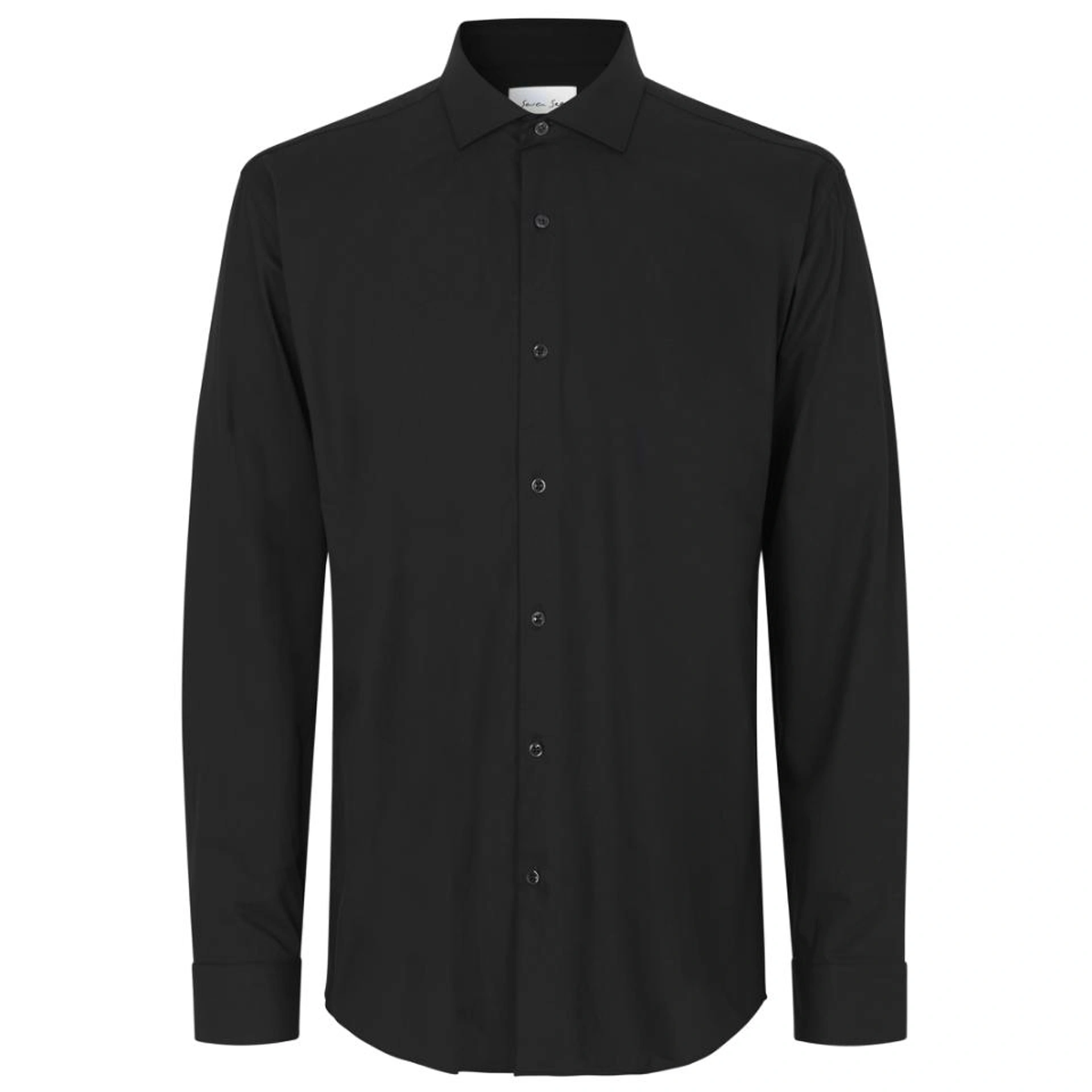 Сорочка чоловіча Seven Seas Hybrid Modern Fit - Чорний / 2XL