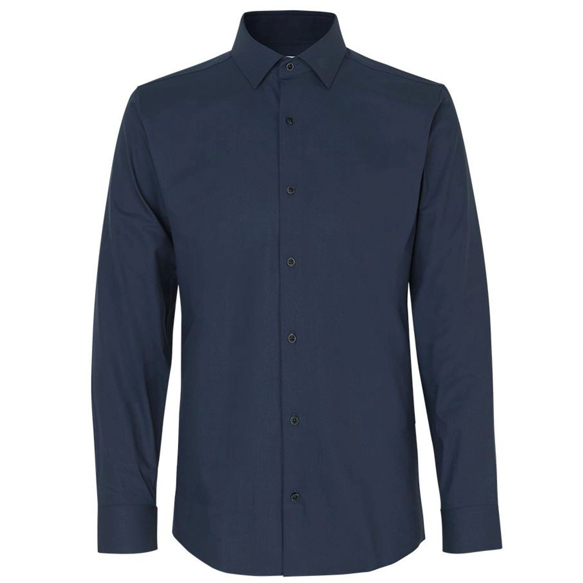 Сорочка чоловіча Seven Seas Hybrid Slim Fit - Темно-синій / 2XL