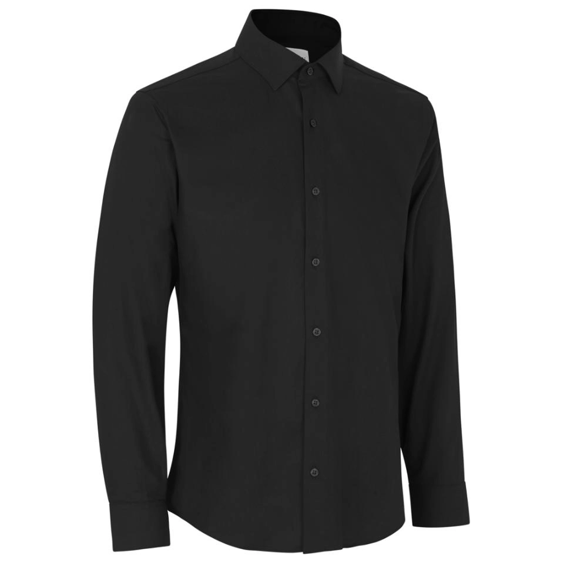Сорочка чоловіча Seven Seas Hybrid Slim Fit - Чорний / 2XL