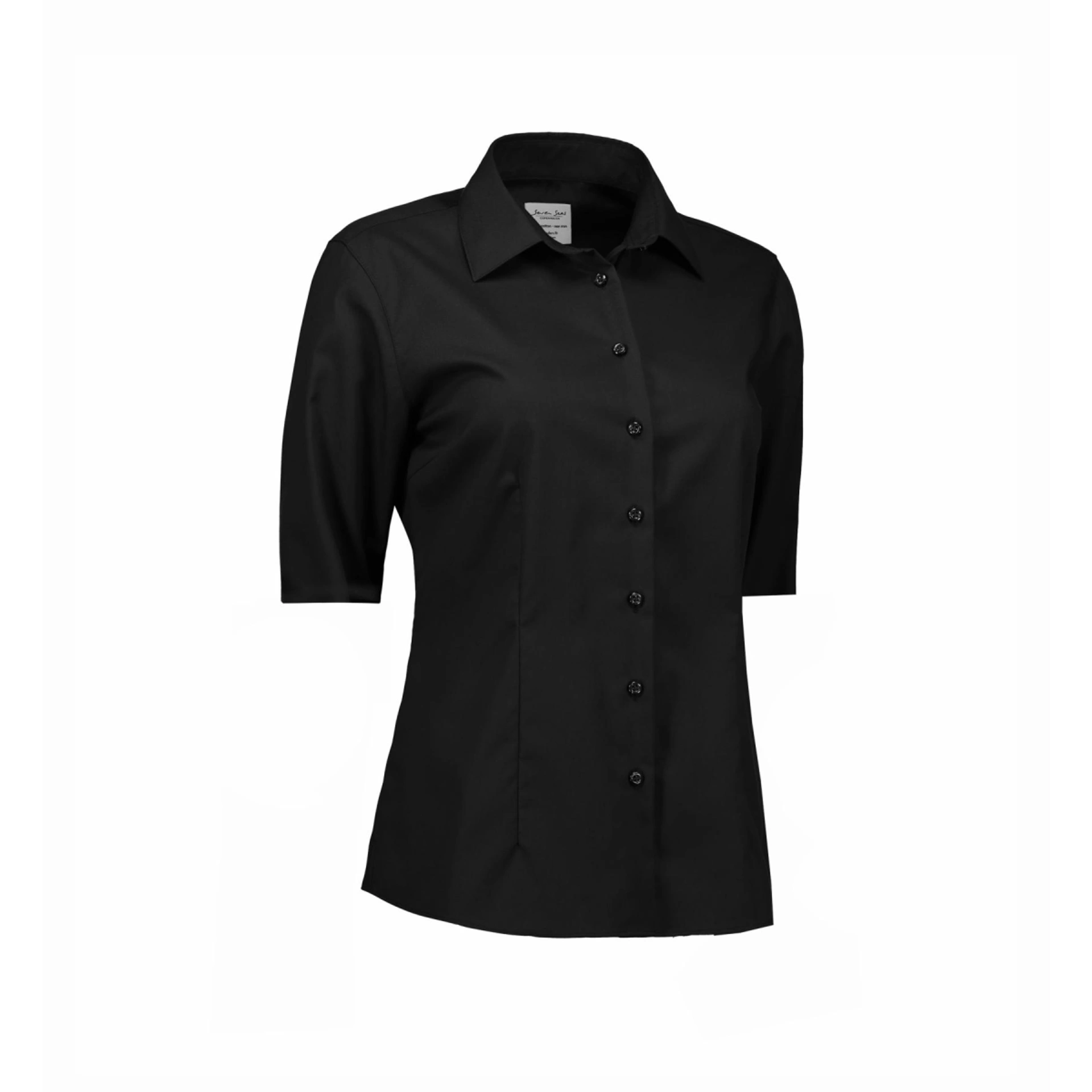 Сорочка жіноча Seven Seas Fine Twill Modern fit - Чорний / 3XL