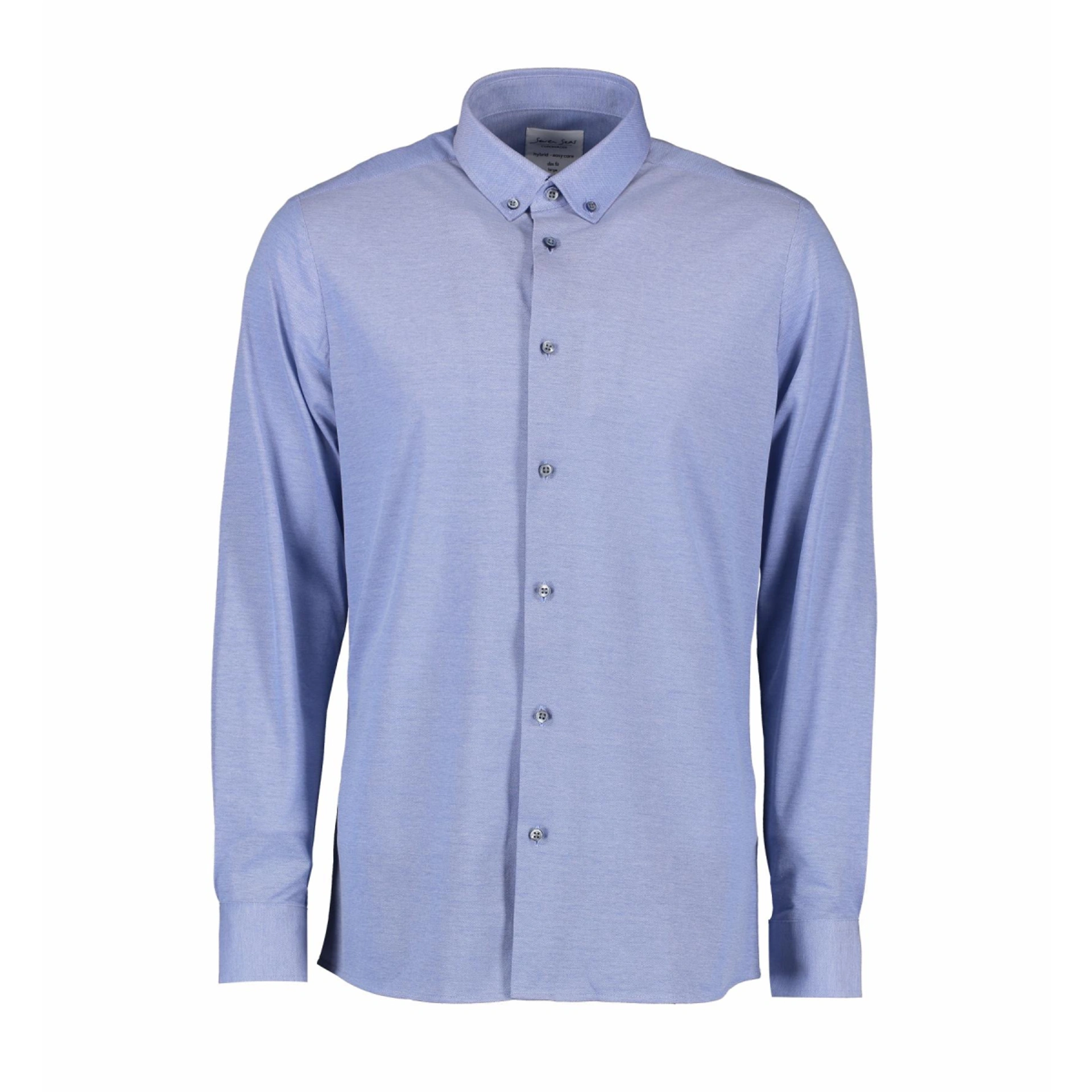 Сорочка чоловіча Seven Seas The Jersey Slim fit - Світло-синій / L