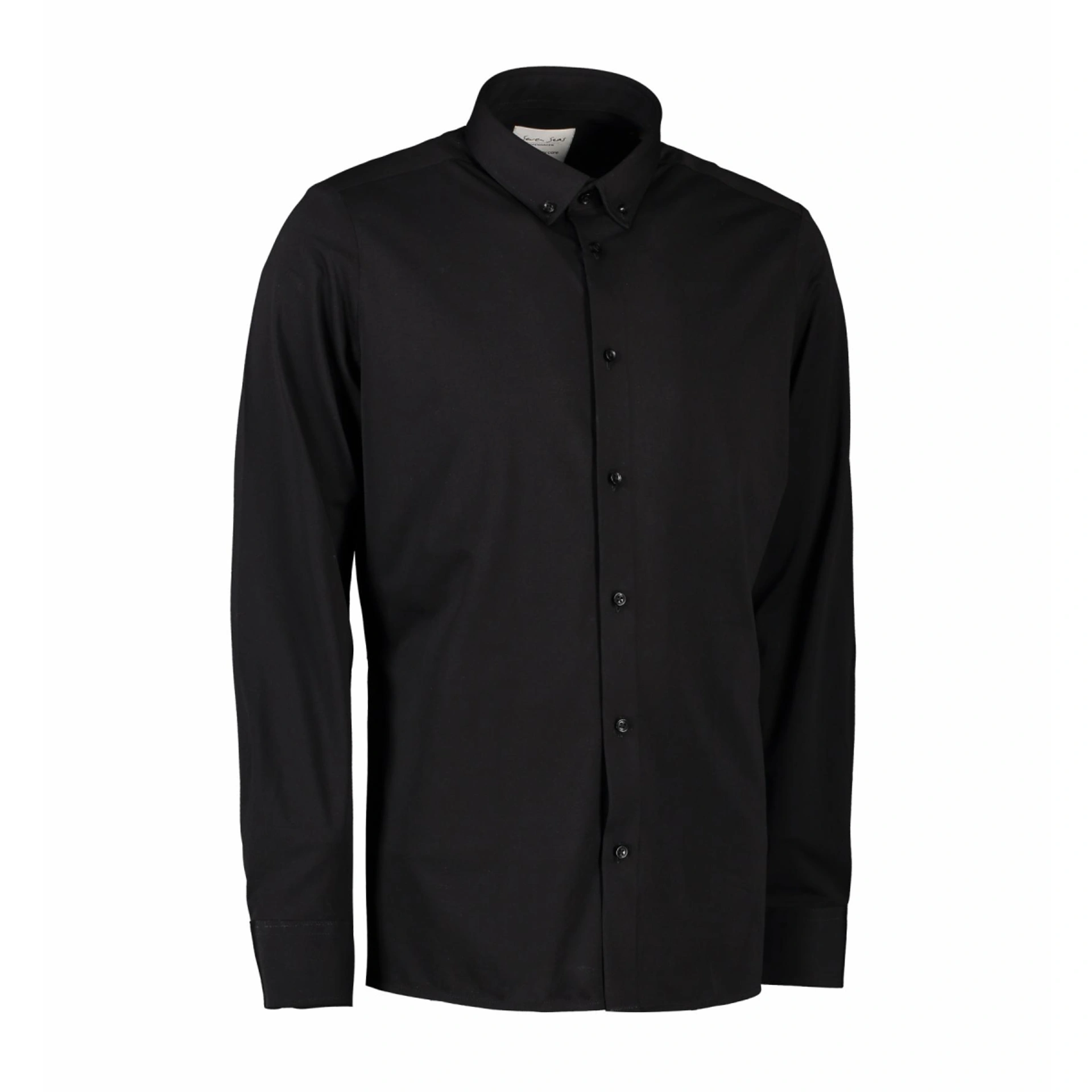 Сорочка чоловіча Seven Seas The Jersey Slim fit - Чорний / L