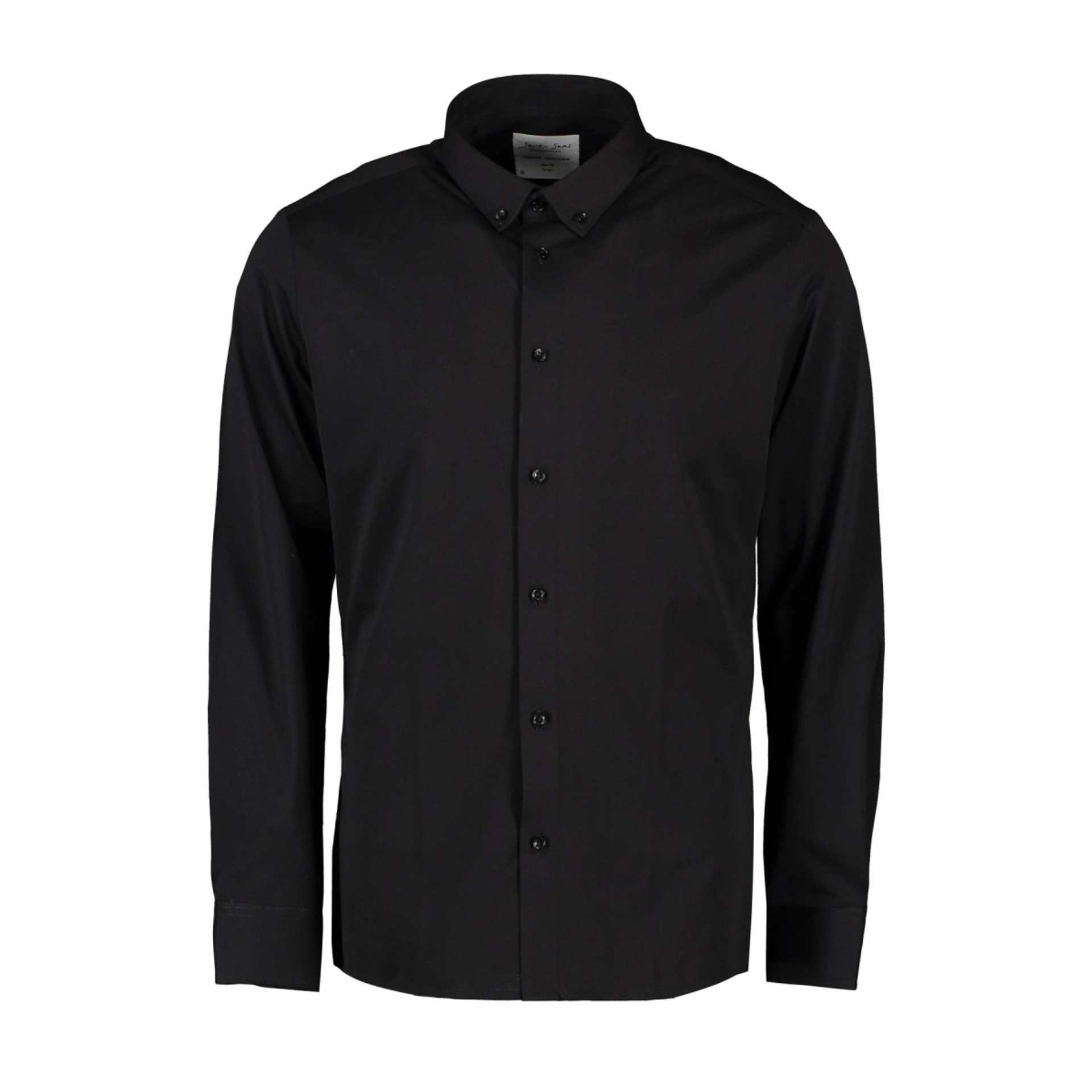 Сорочка чоловіча Seven Seas The Jersey Slim fit - Чорний / L