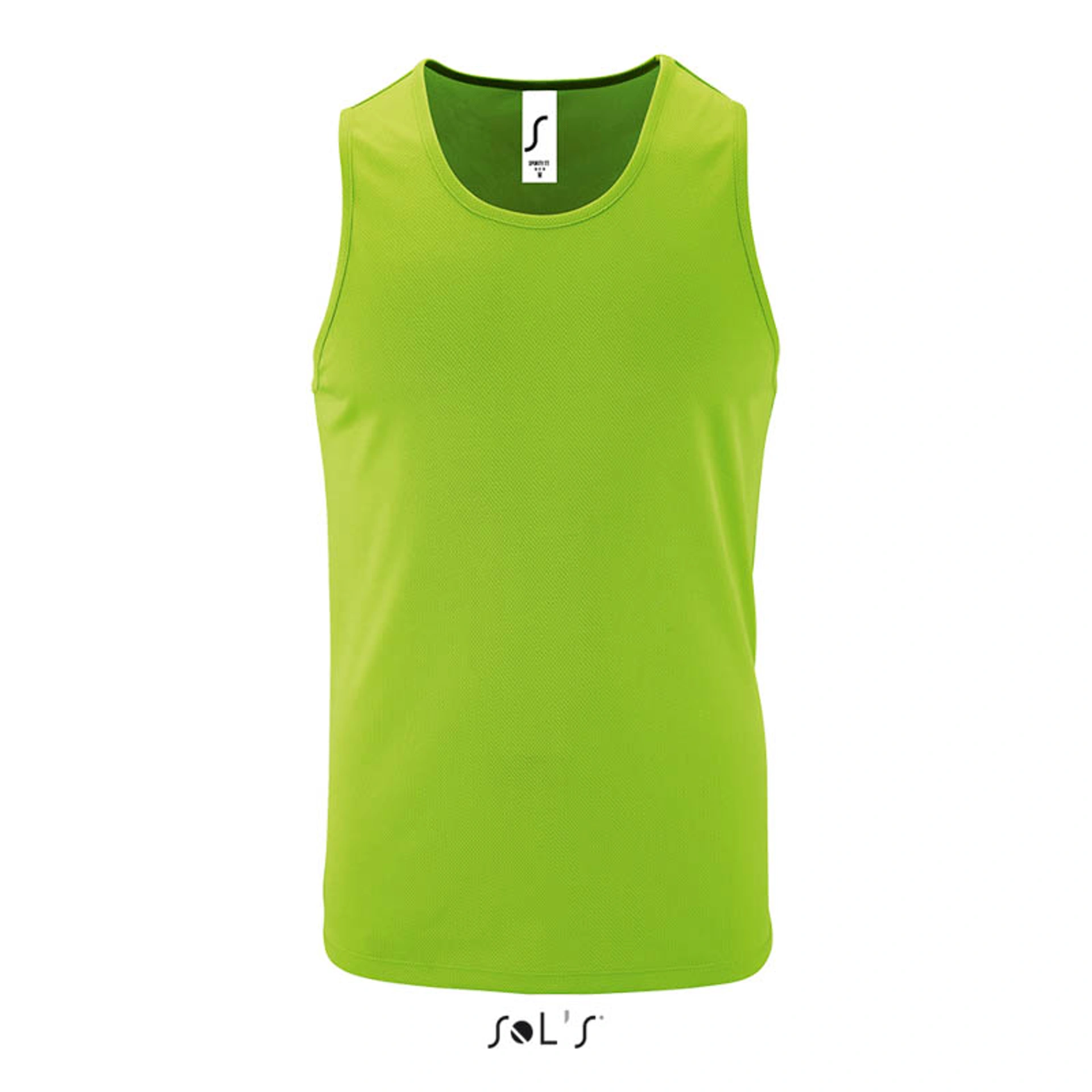 Майка спортивна чоловіча SOL'S Sporty TT - Неоново-зелений / 3XL