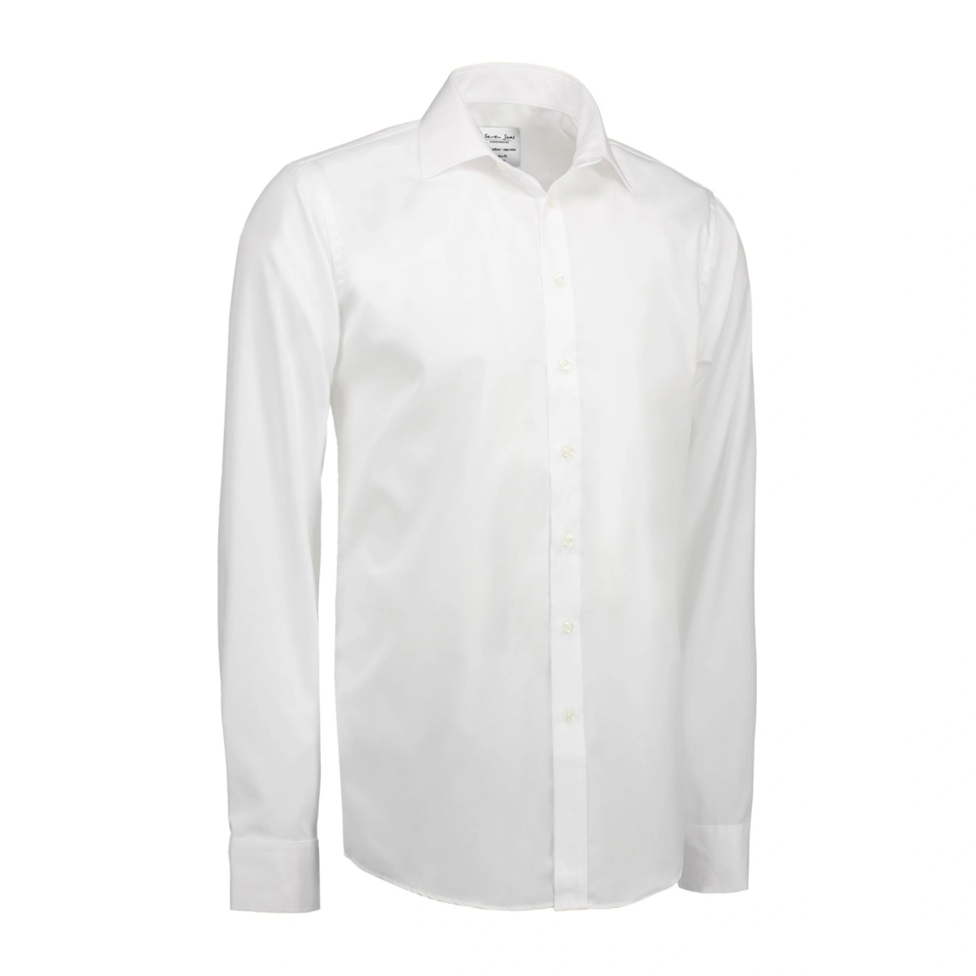 Сорочка чоловіча Seven Seas Fine Twill Slim Fit - Білий / L