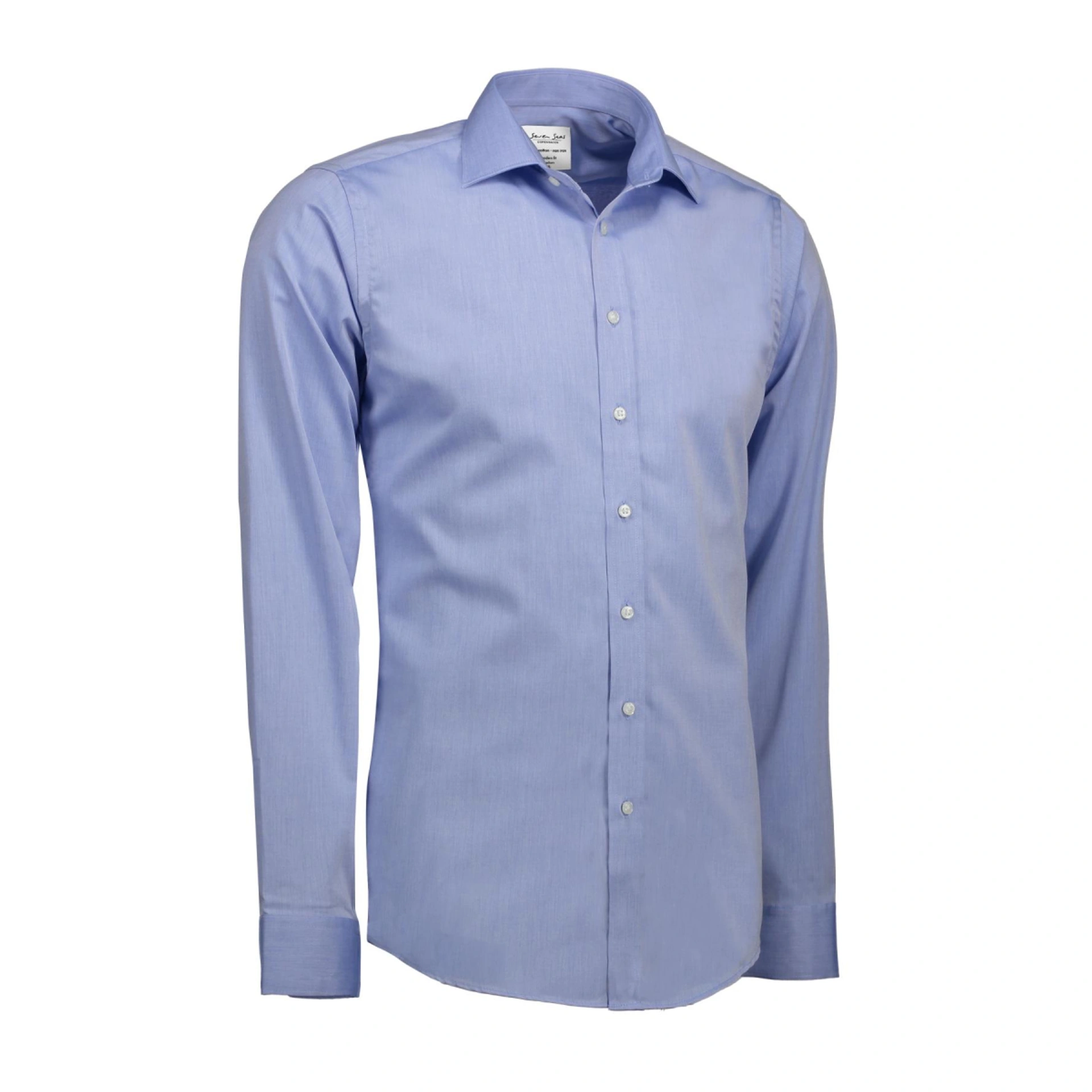 Сорочка чоловіча Seven Seas Fine Twill Slim Fit - Світло-синій / L