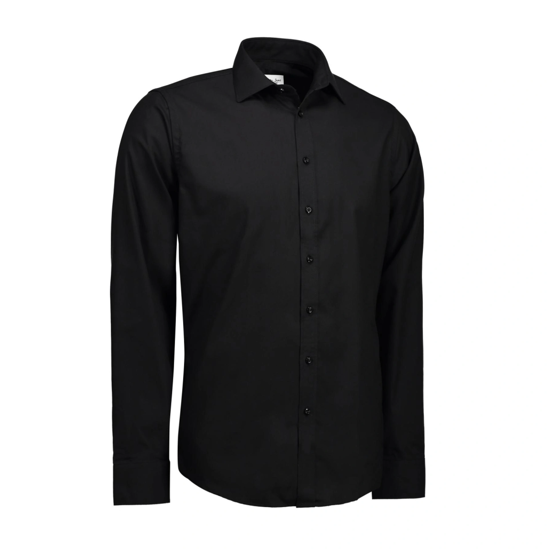 Сорочка чоловіча Seven Seas Fine Twill Slim Fit - Чорний / L