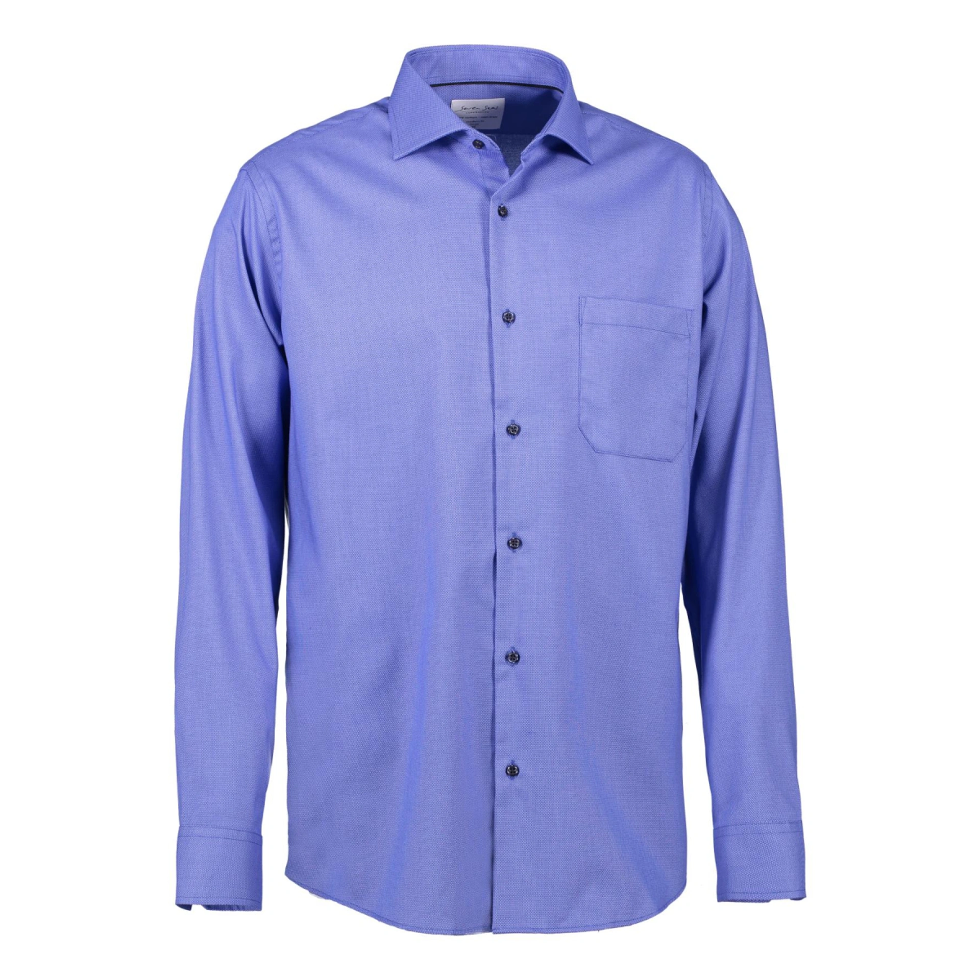 Сорочка чоловіча Seven Seas Dobby Modern Fit - Яскраво-синій / 3XL