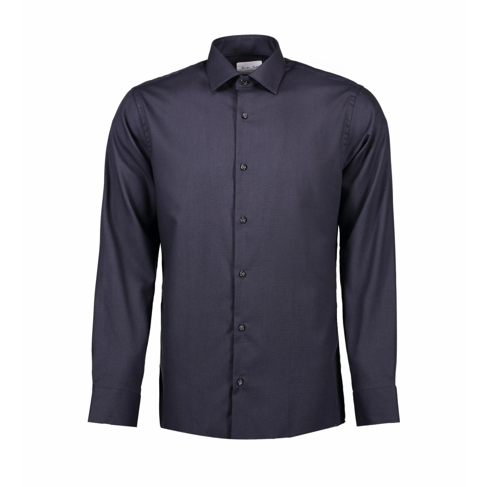 Сорочка чоловіча Seven Seas Dobby Slim Fit - Вугільний / L