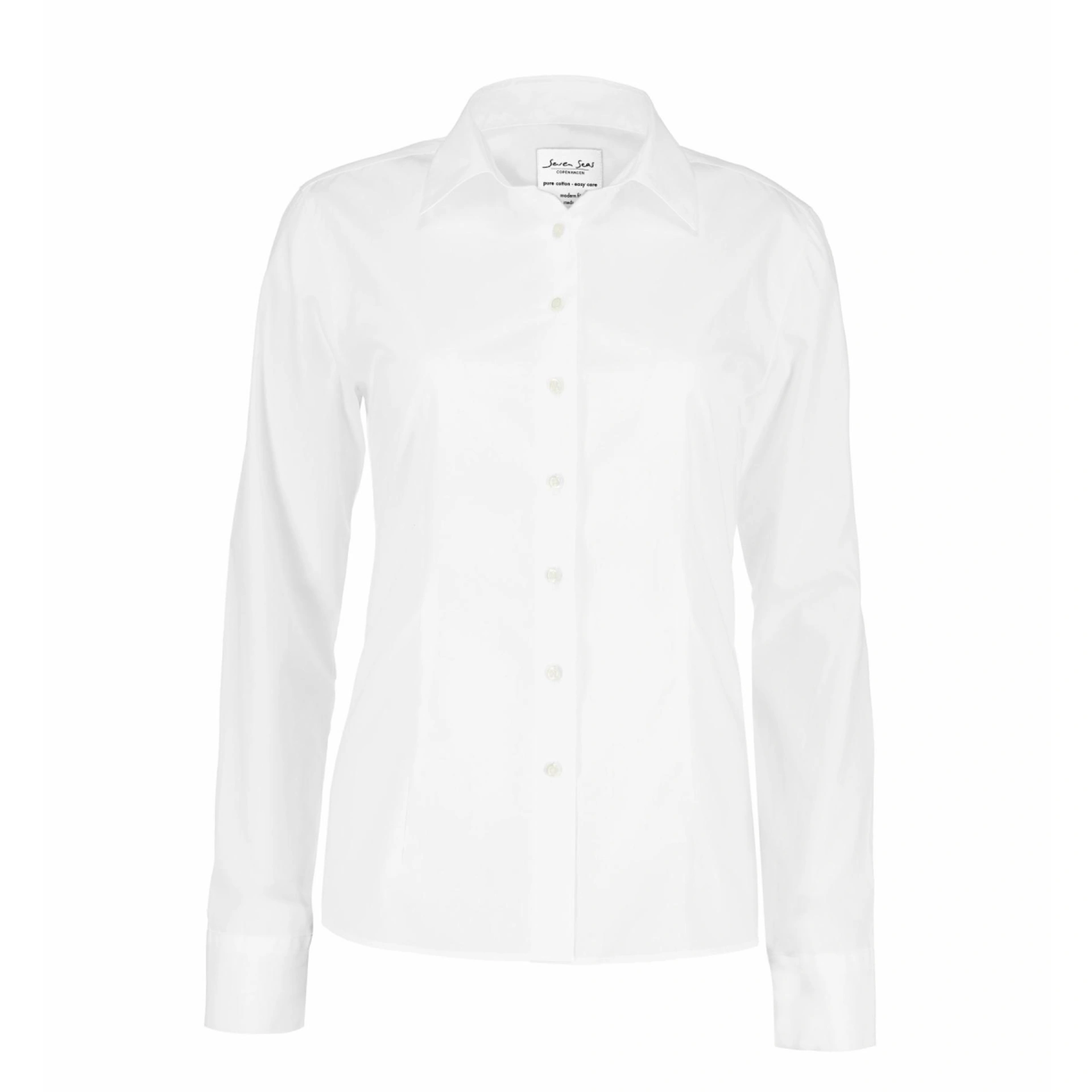 Сорочка жіноча Seven Seas Poplin Modern Fit - Білий / 3XL