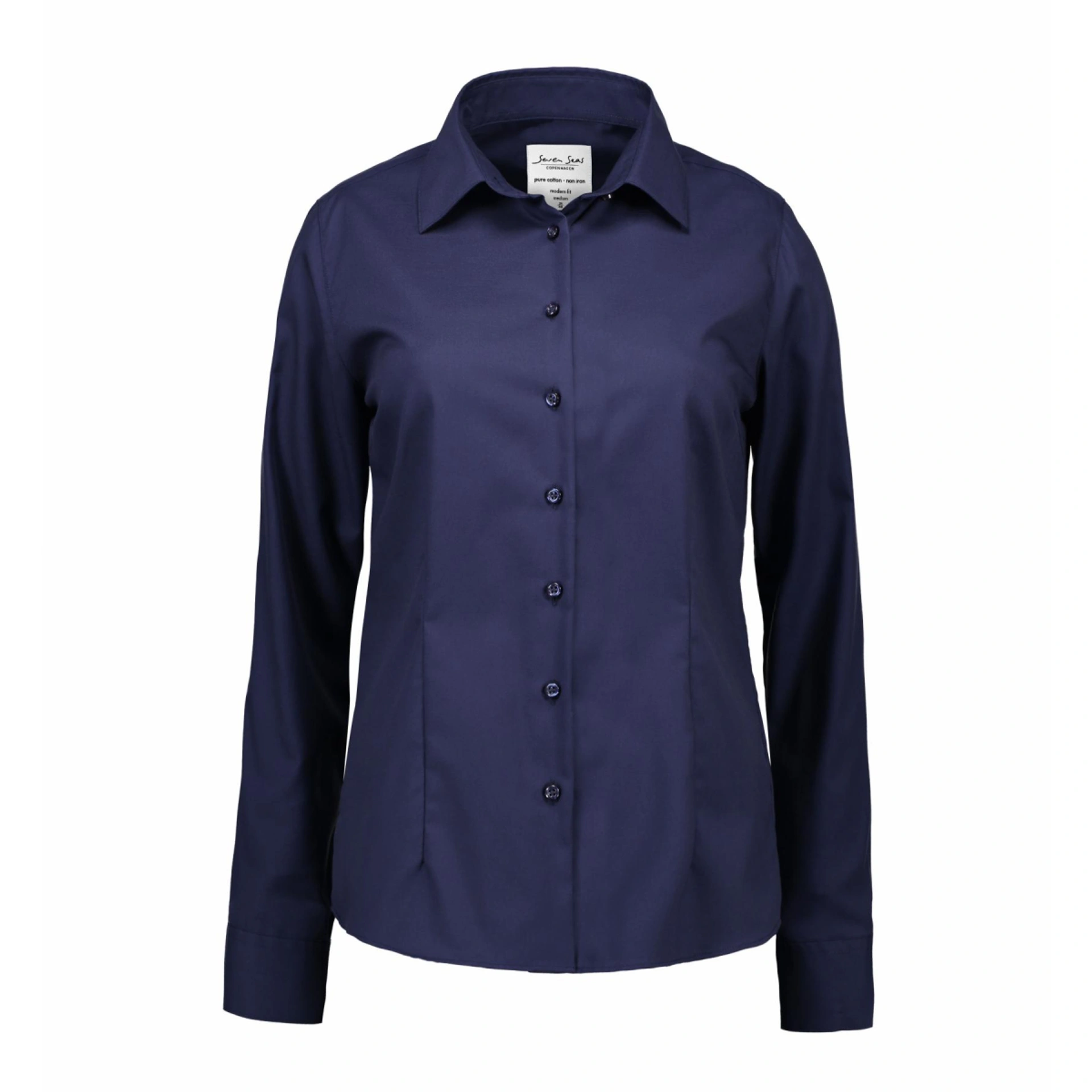 Сорочка жіноча Seven Seas Fine Twill Modern fit - Темно-синій / 3XL