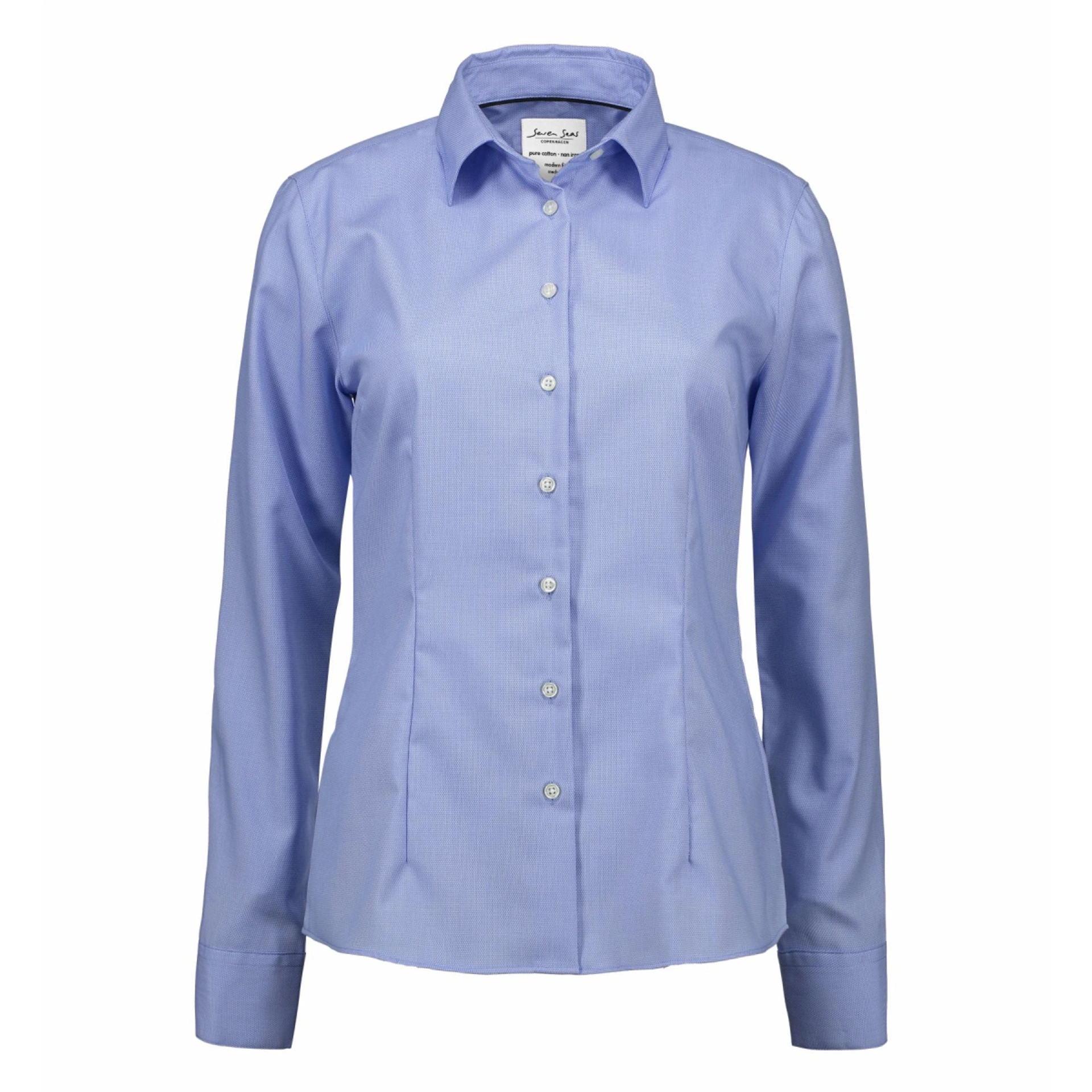 Сорочка жіноча Seven Seas Royal Oxford Modern Fit - Світло-синій / 3XL