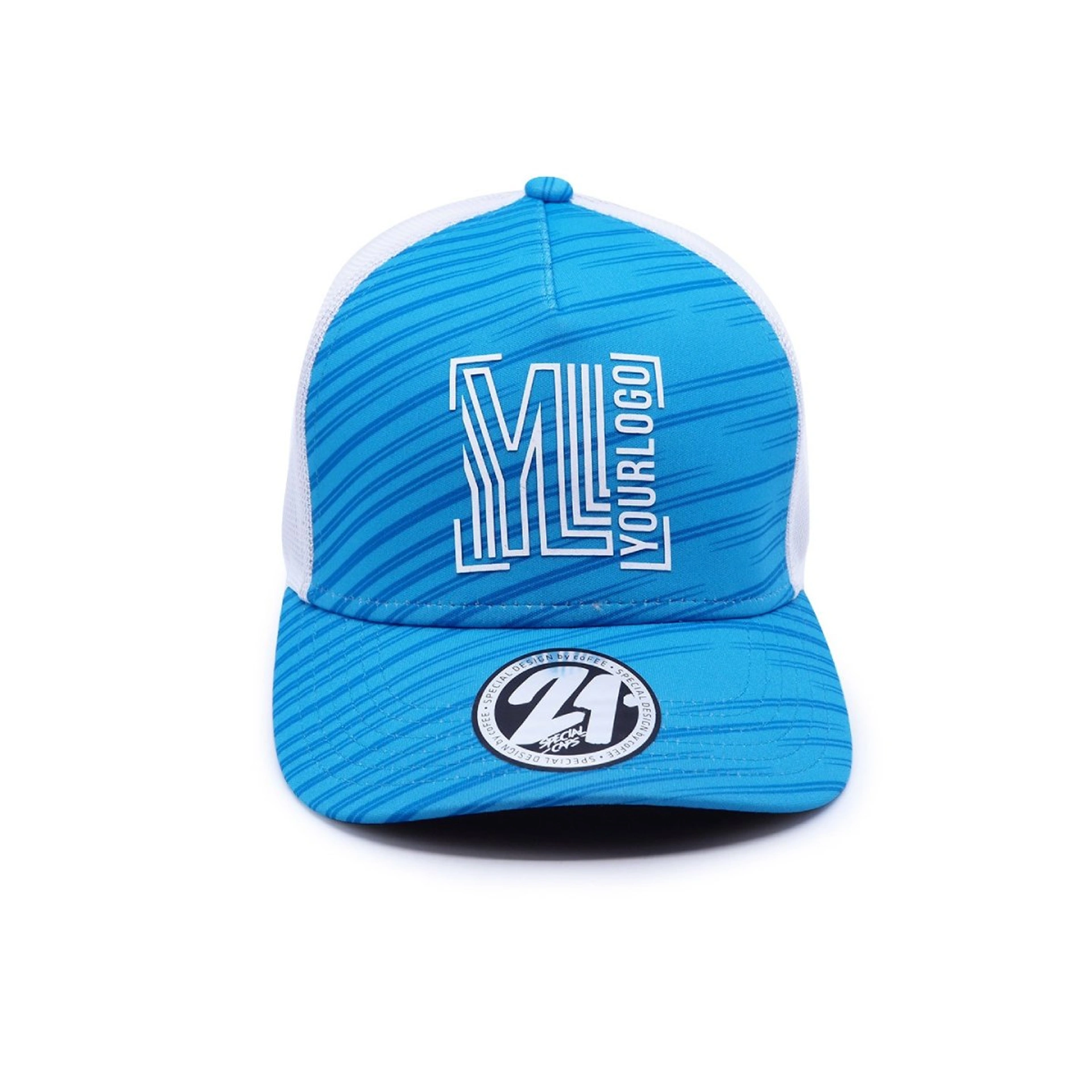 Кепка coFEE Trucker sublimation - Блакитний / білий