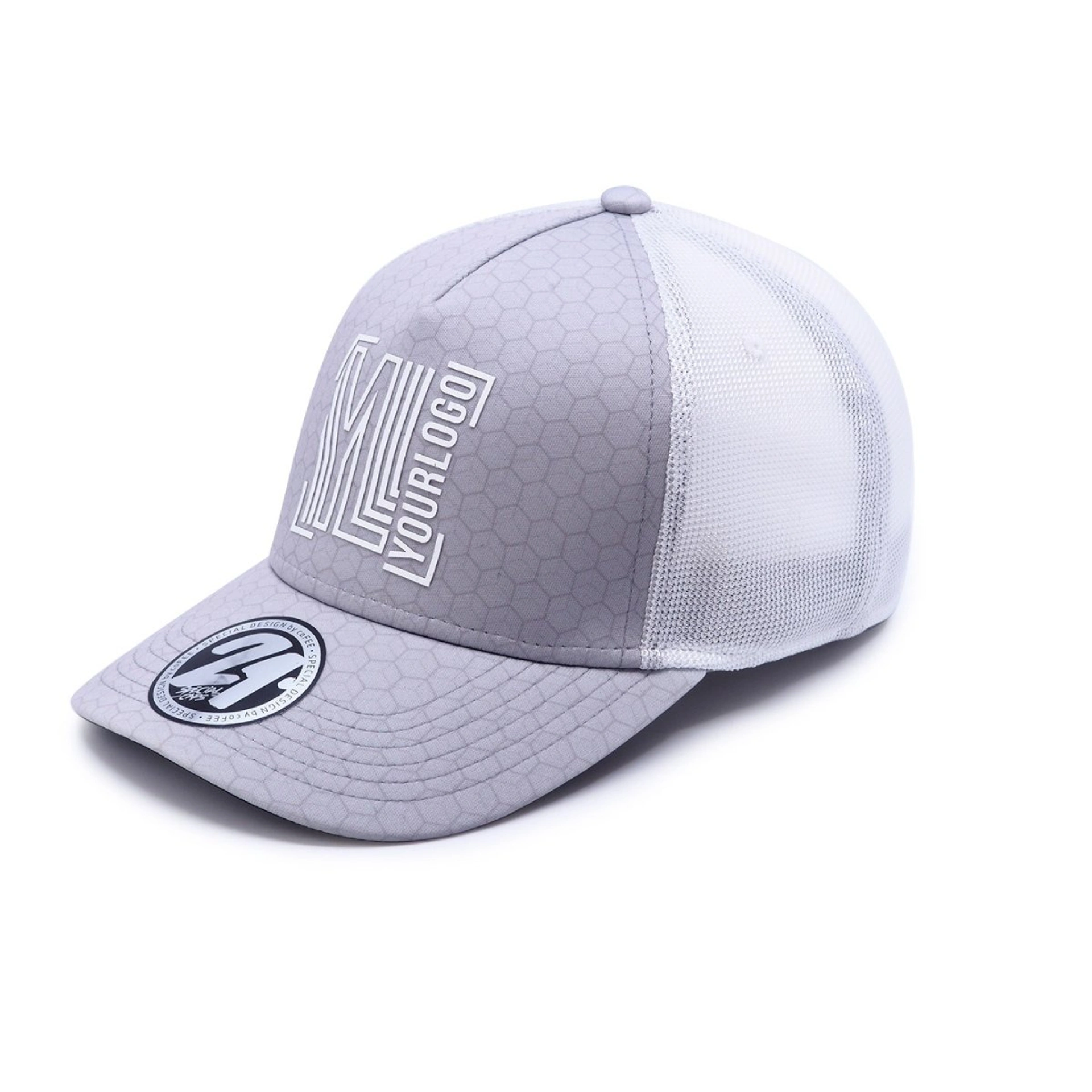 Кепка coFEE Trucker sublimation - Сірий / білий