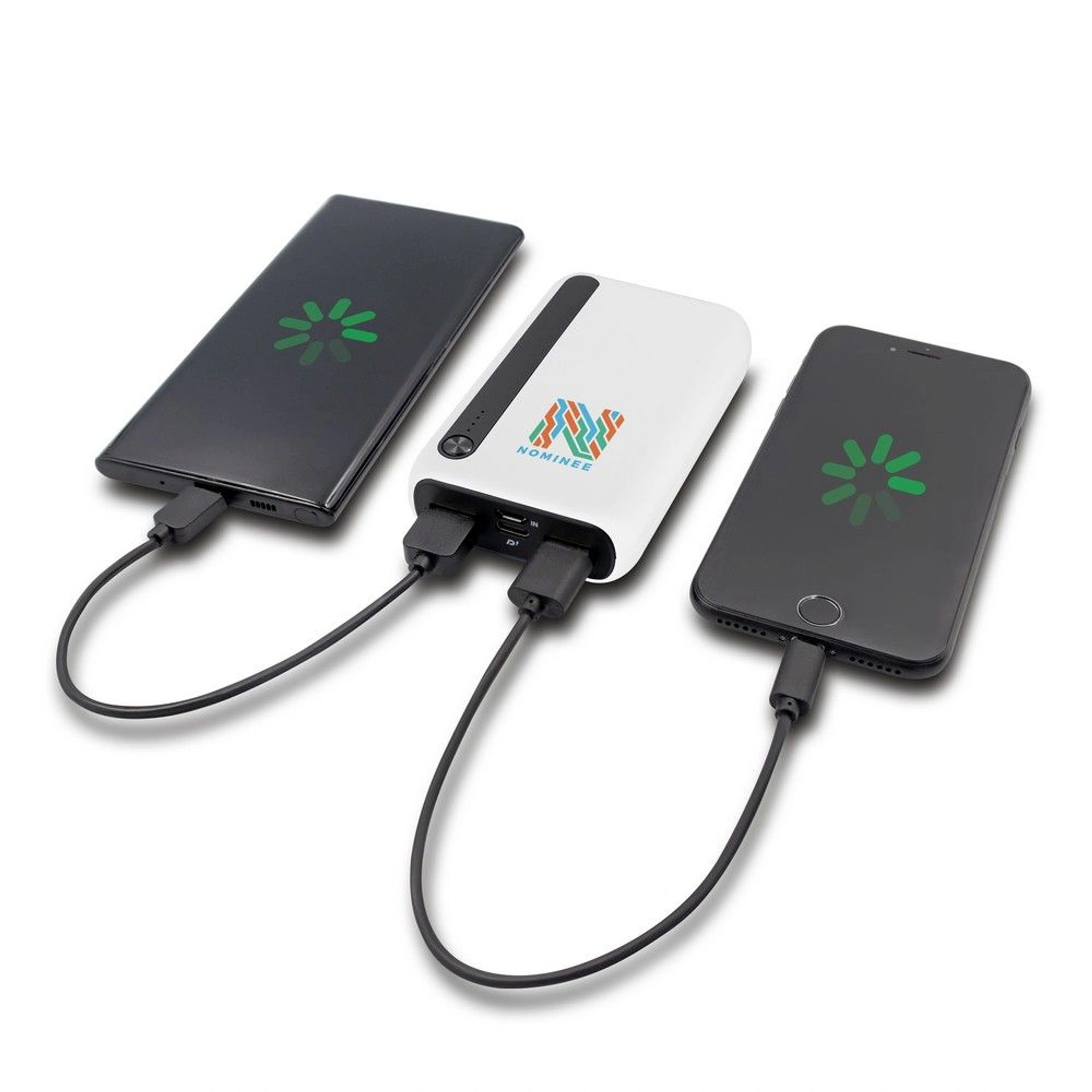 Повербанк 10000 mAh Voyager Dashonte, світлодіодний індикатор - Білий
