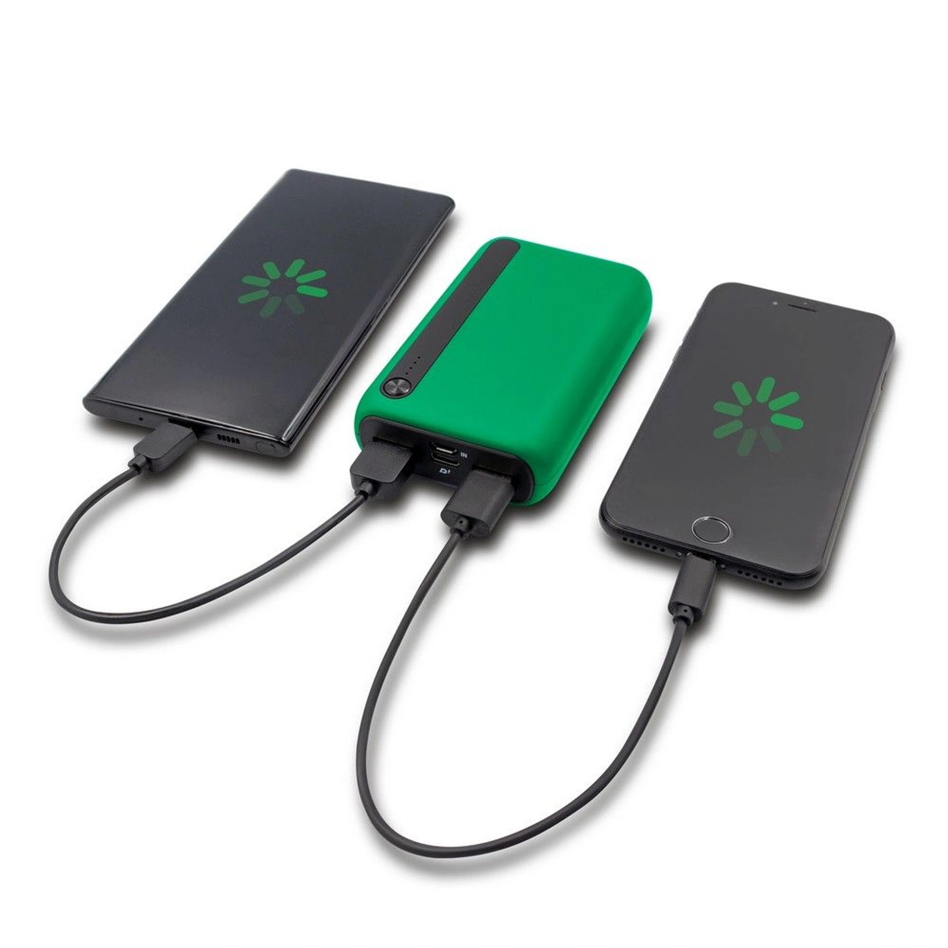 Повербанк 10000 mAh Voyager Dashonte, світлодіодний індикатор - Зелений