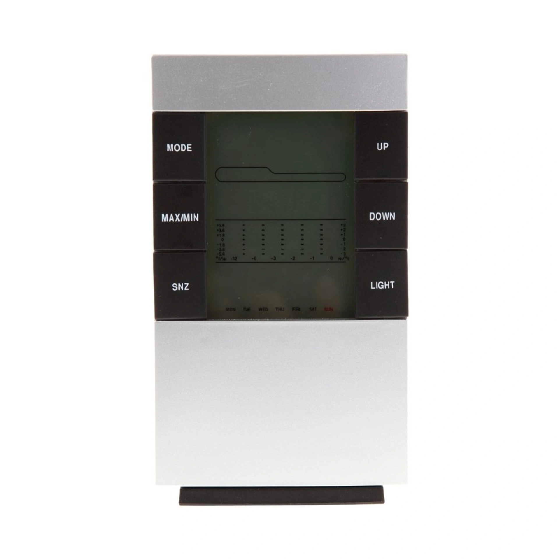 Настільний годинник-метеостанція Voyager Digital - Сріблястий