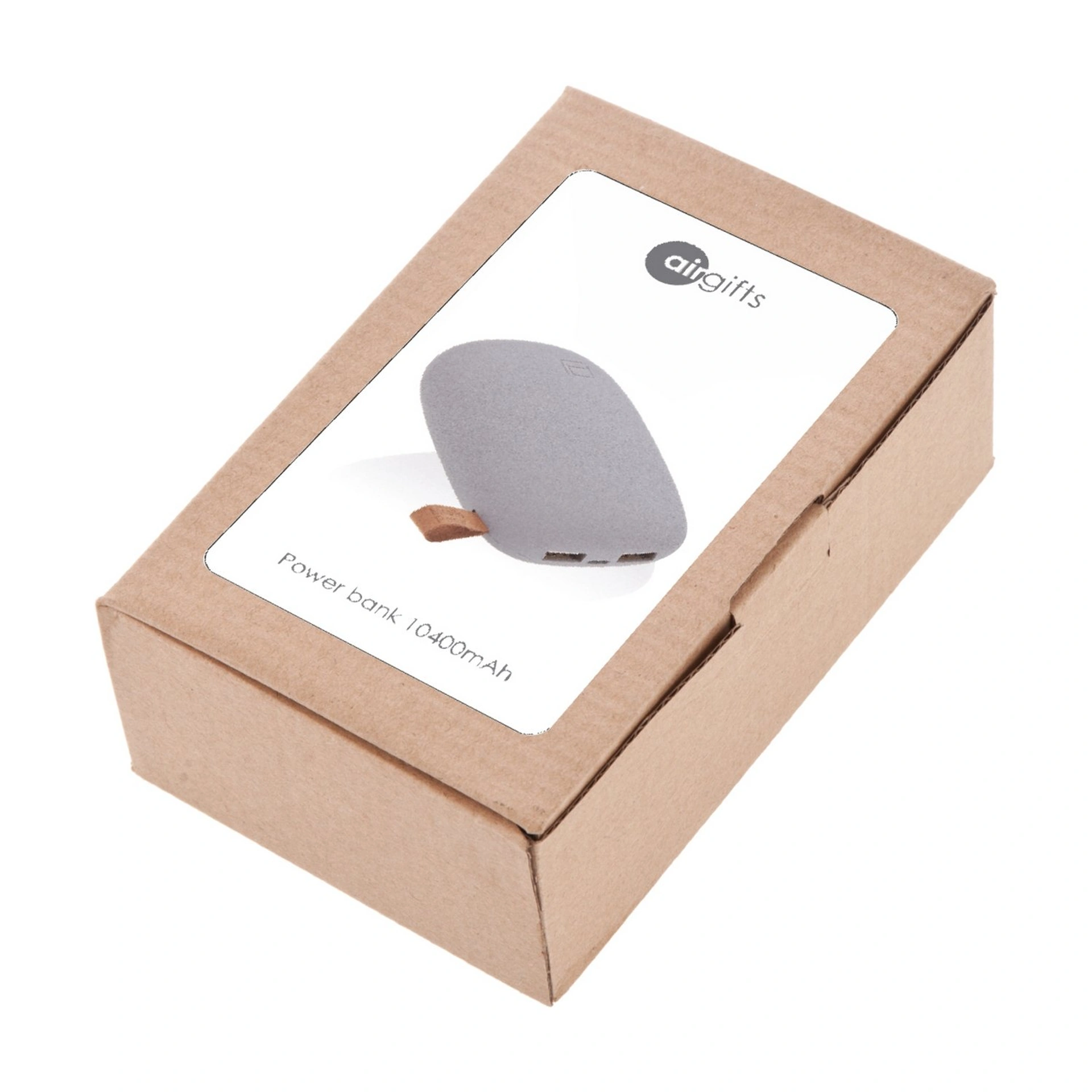 Повербанк 10400 mAh Voyager Air гifts, в формі каменю - Сірий