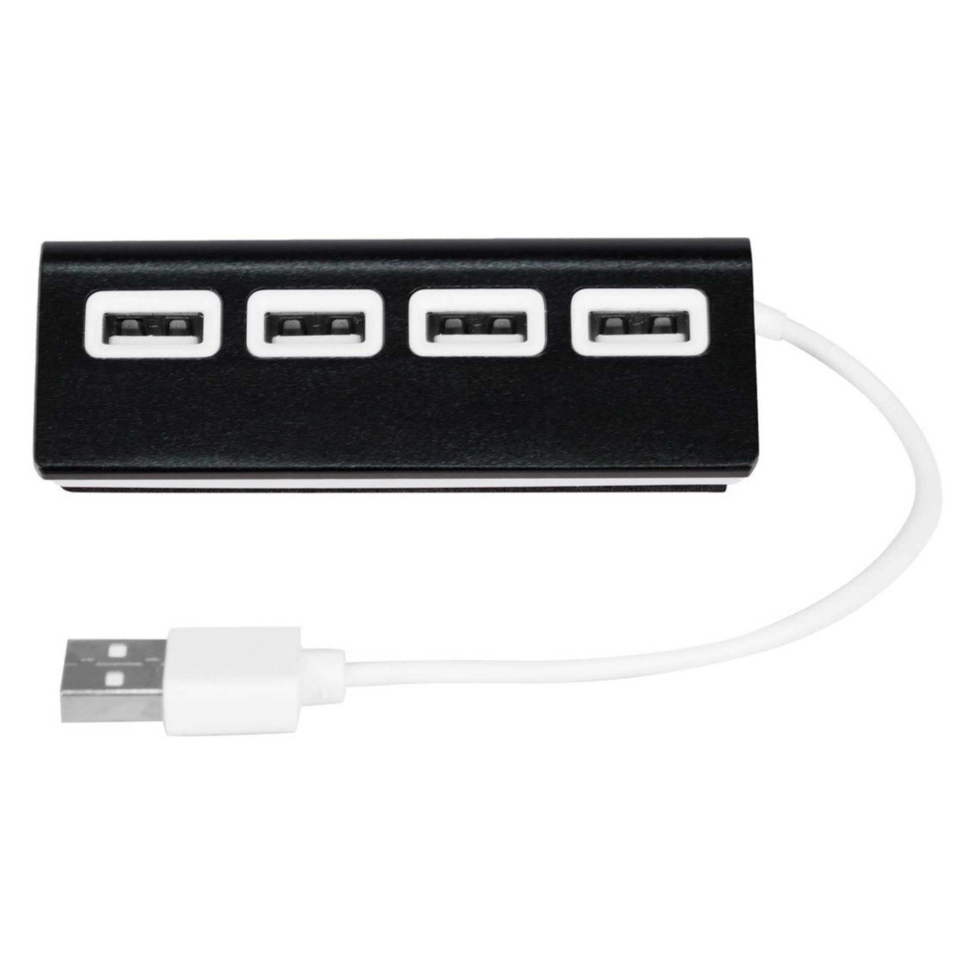 USB хаб 2.0 на 4 порти Voyager Fletcher - Чорний
