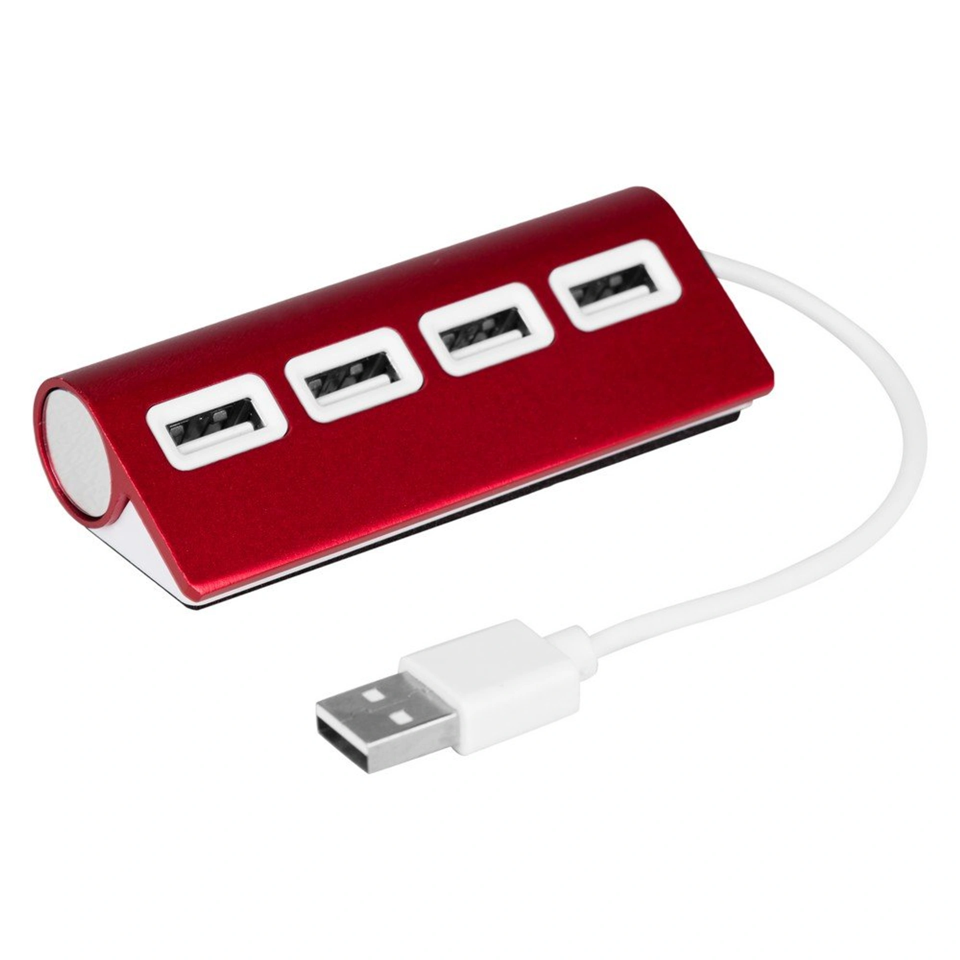 USB хаб 2.0 на 4 порти Voyager Fletcher - Червоний