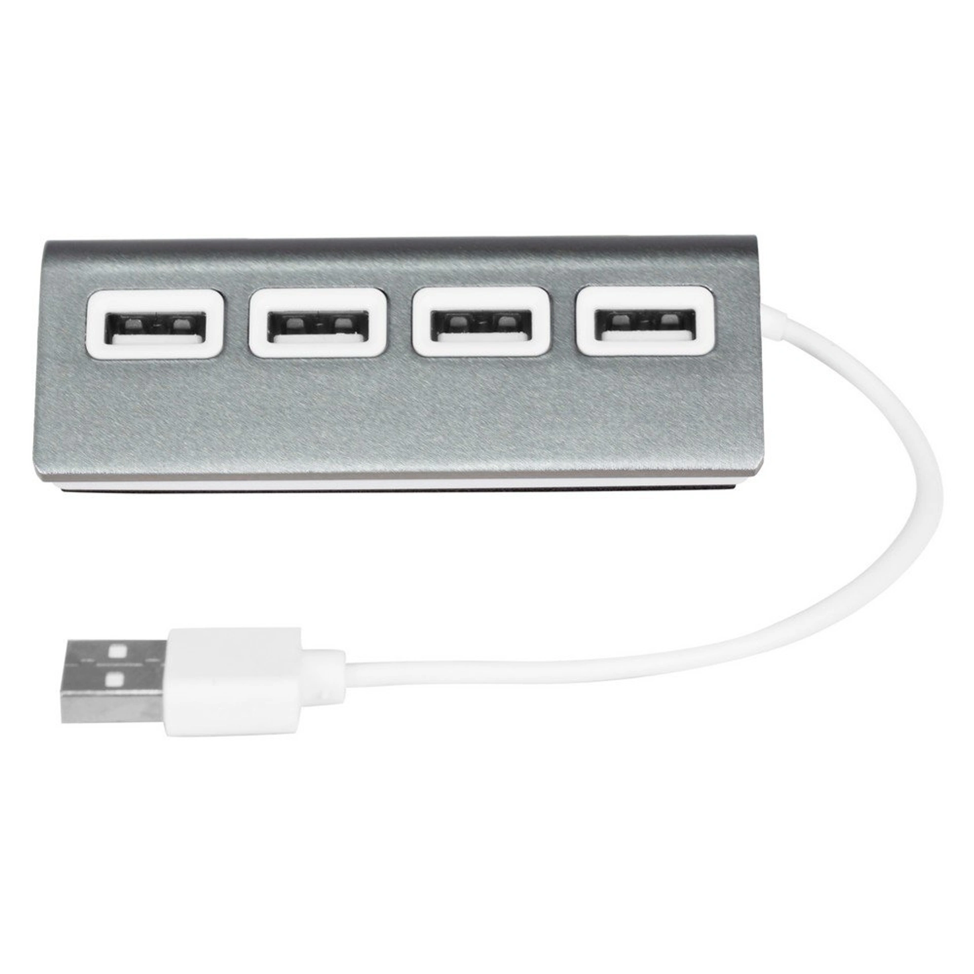 USB хаб 2.0 на 4 порти Voyager Fletcher - Сірий