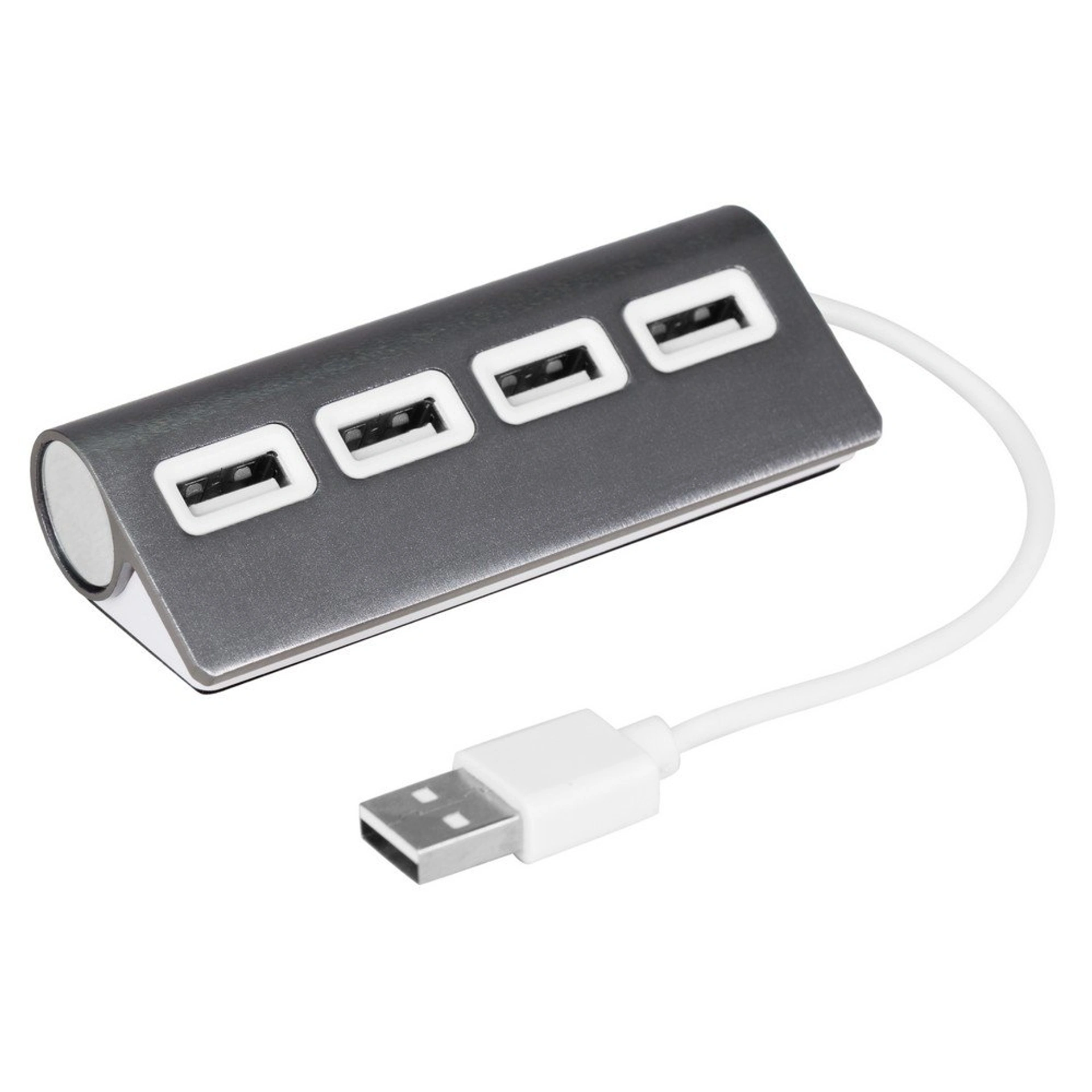 USB хаб 2.0 на 4 порти Voyager Fletcher - Сірий