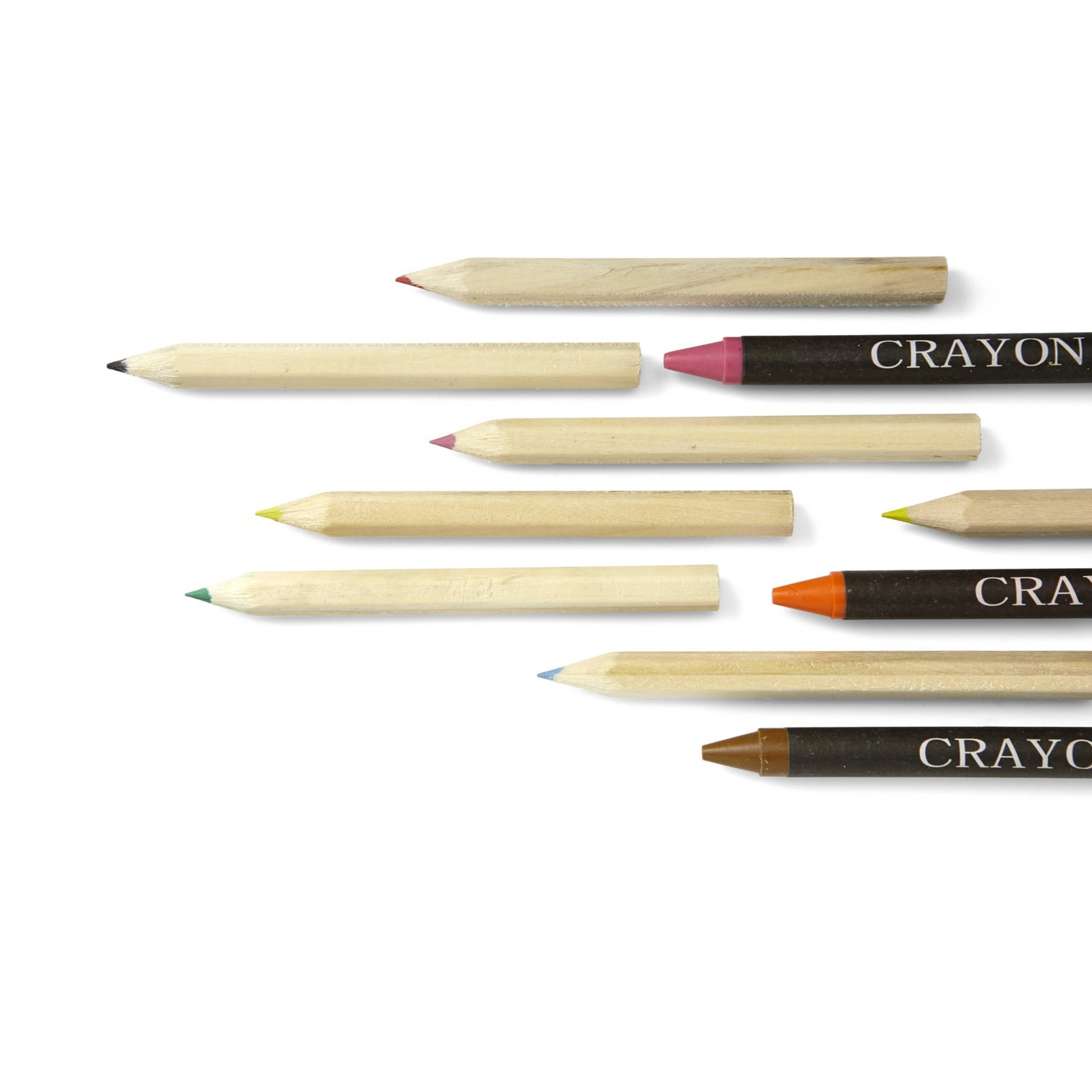 Олівці кольорові Voyager Crayon, 6 шт - Натуральний