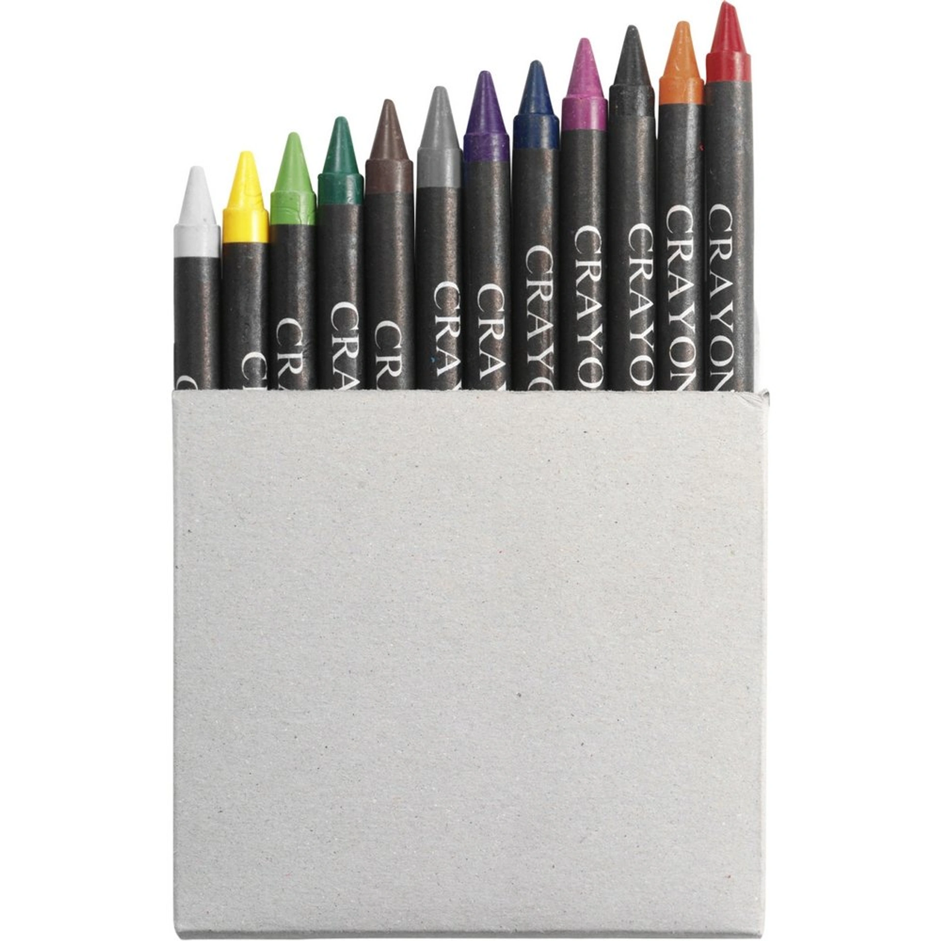 Олівці кольорові Voyager Crayon, 12 шт - Натуральний
